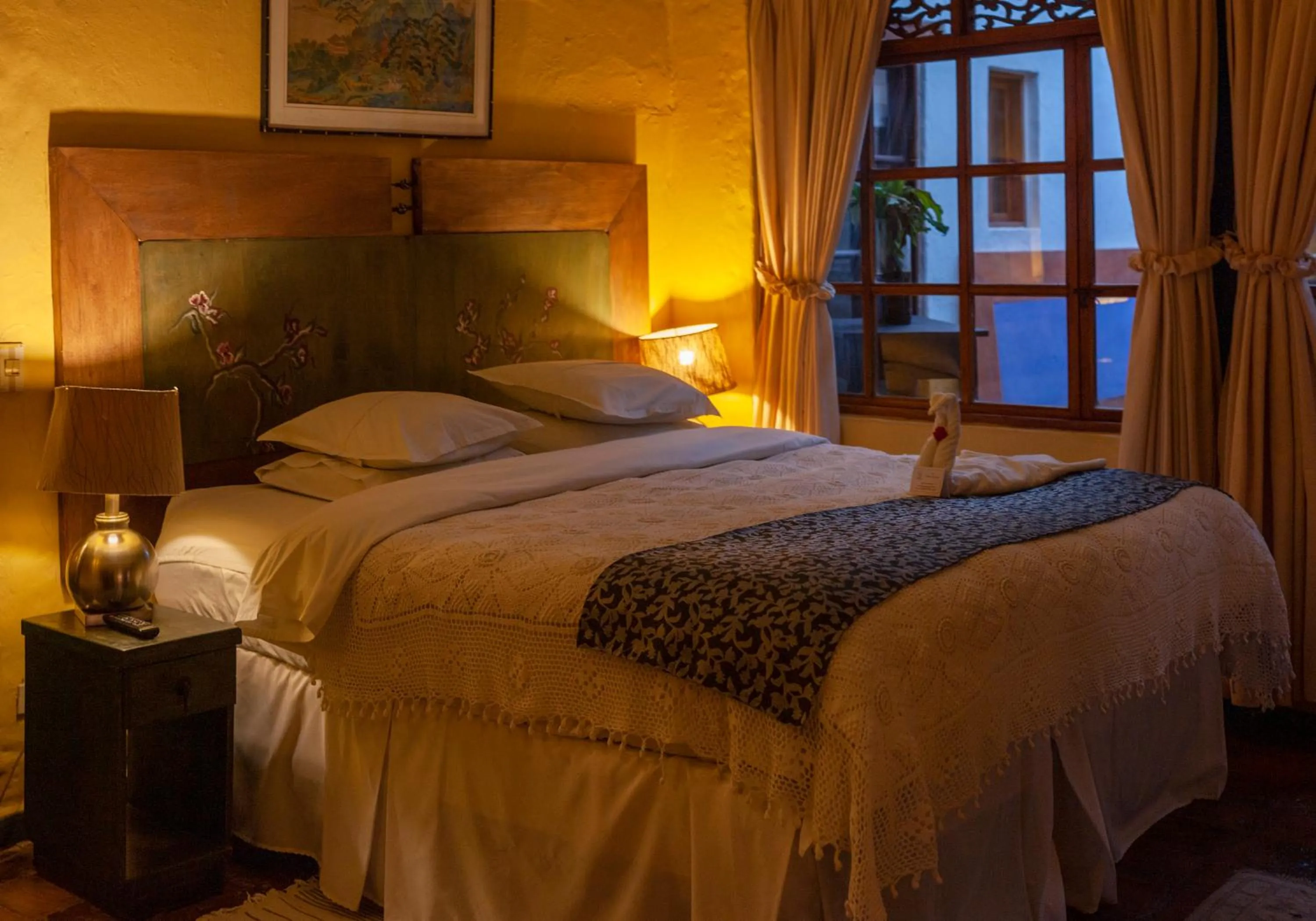 Bed in Hotel La Posada de San Antonio