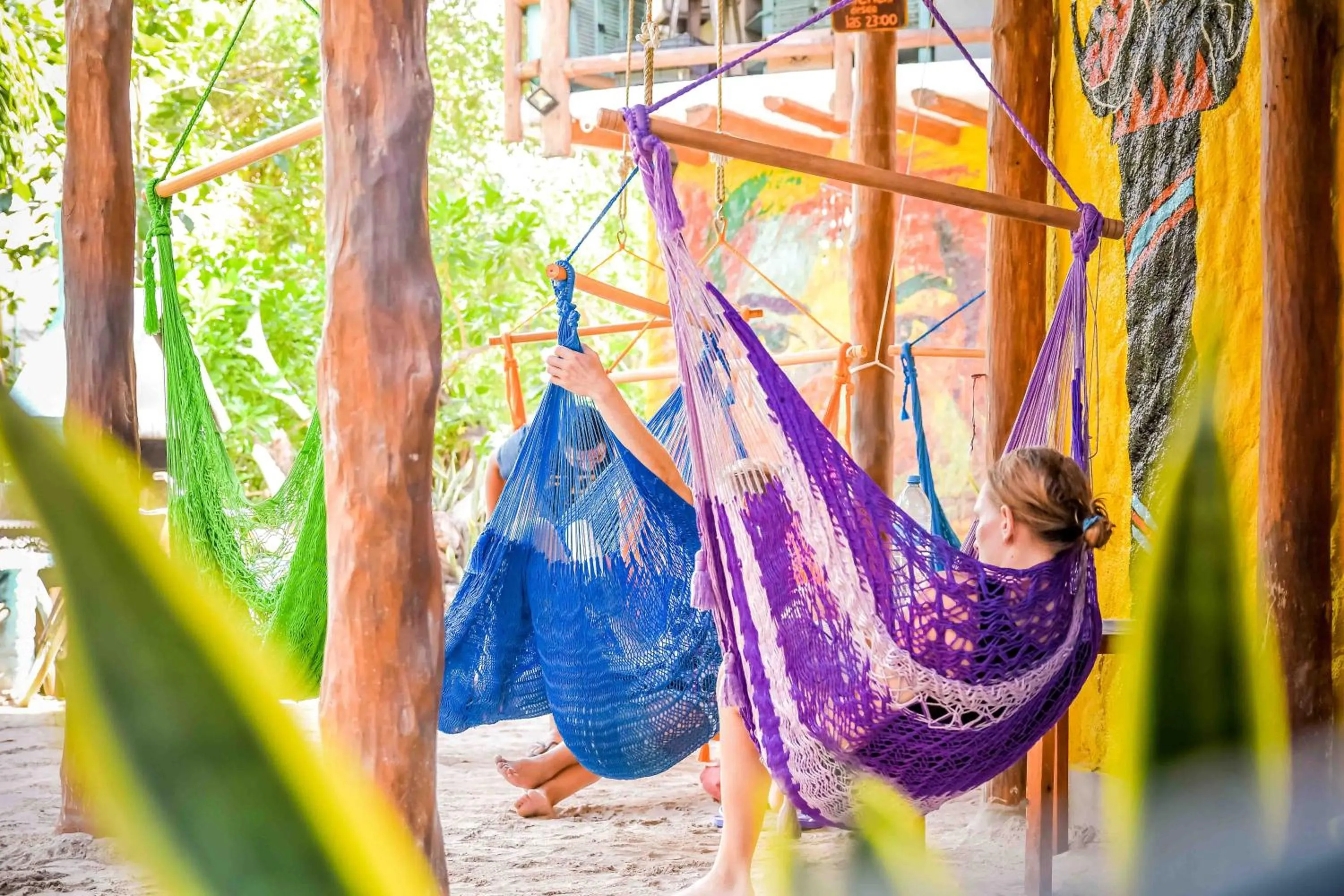 Patio in Tribu Hostel