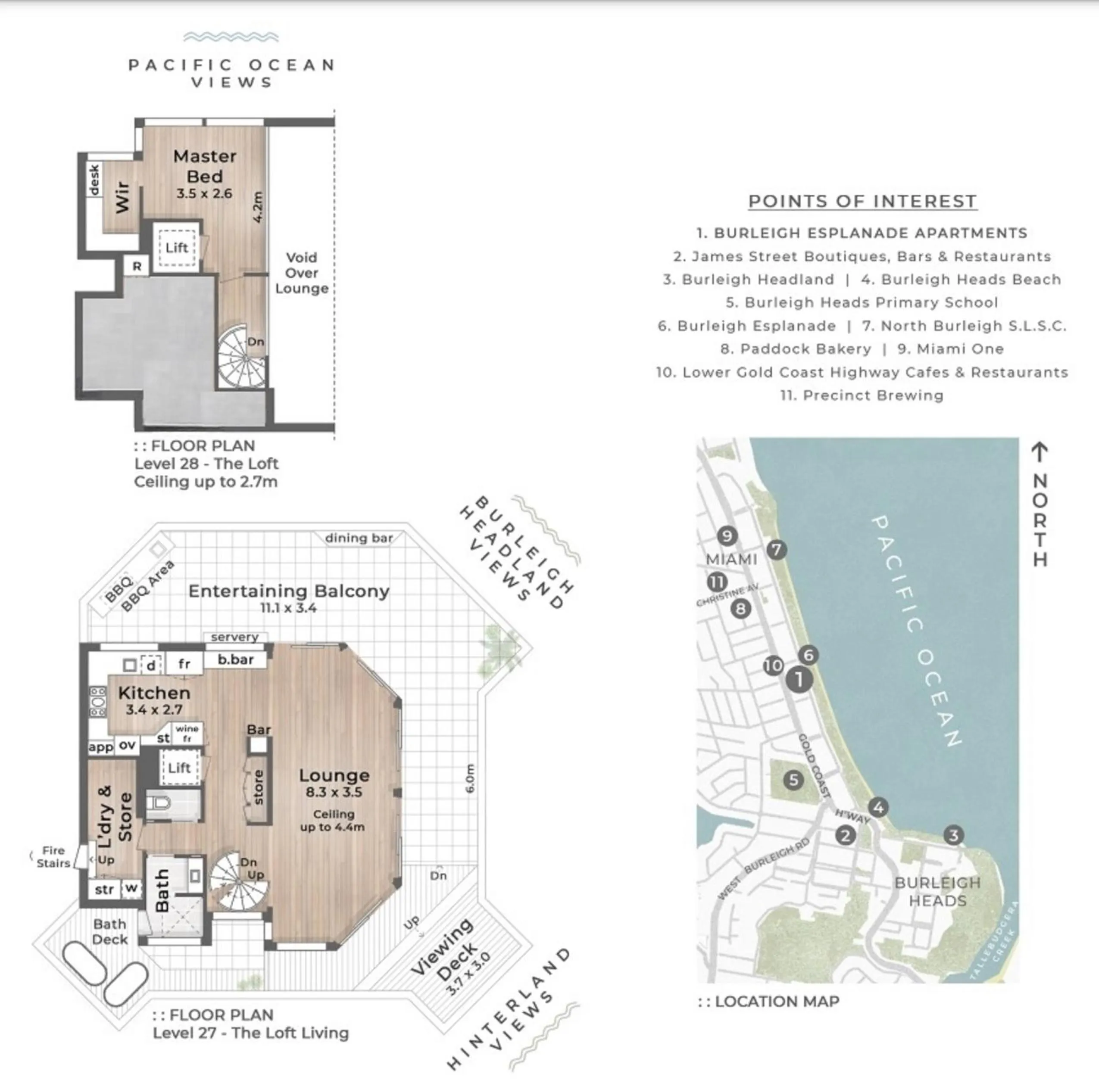 Floor plan in Burleigh Esplanade Apartments
