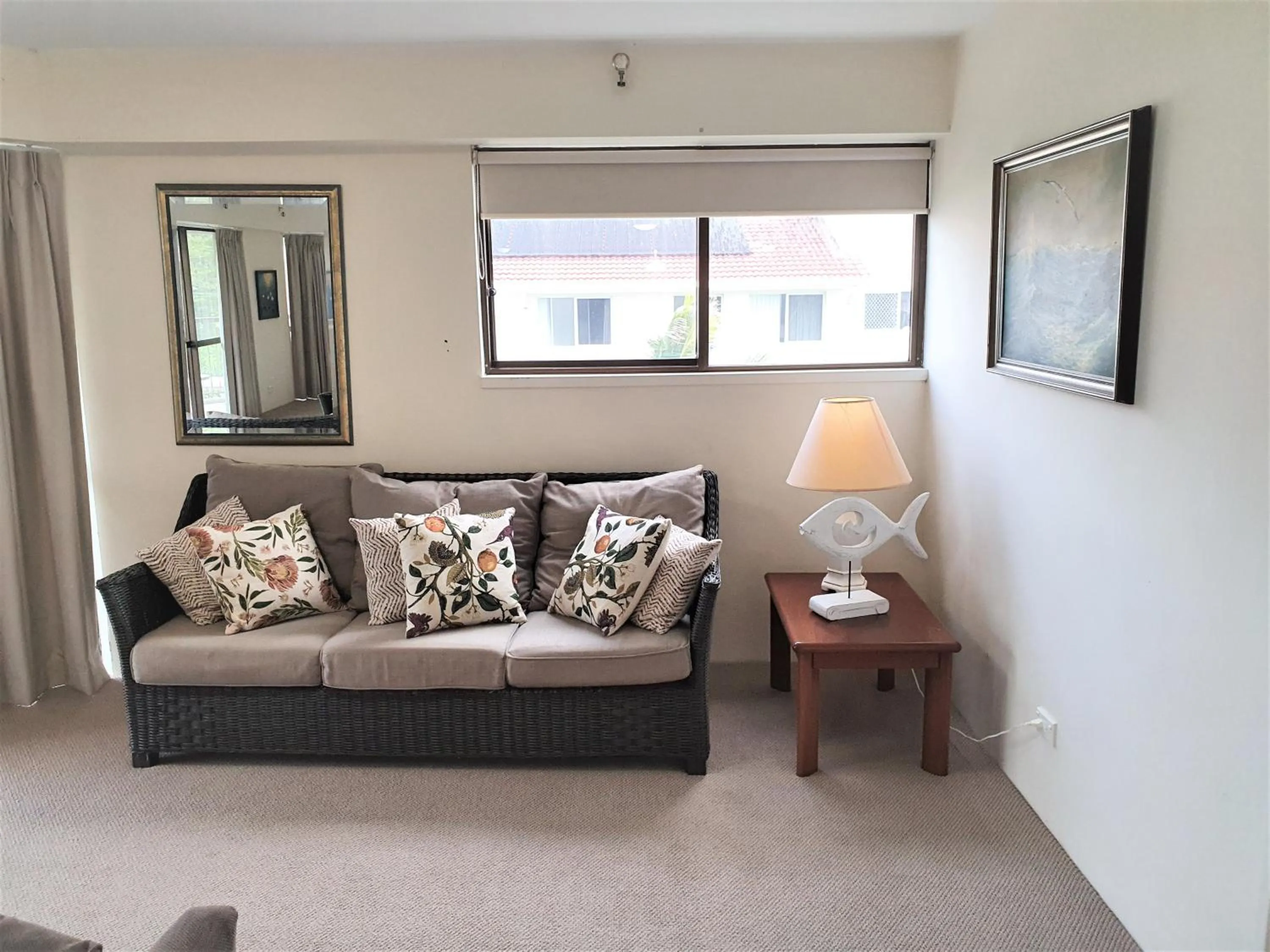 Living room in Burleigh Esplanade Apartments
