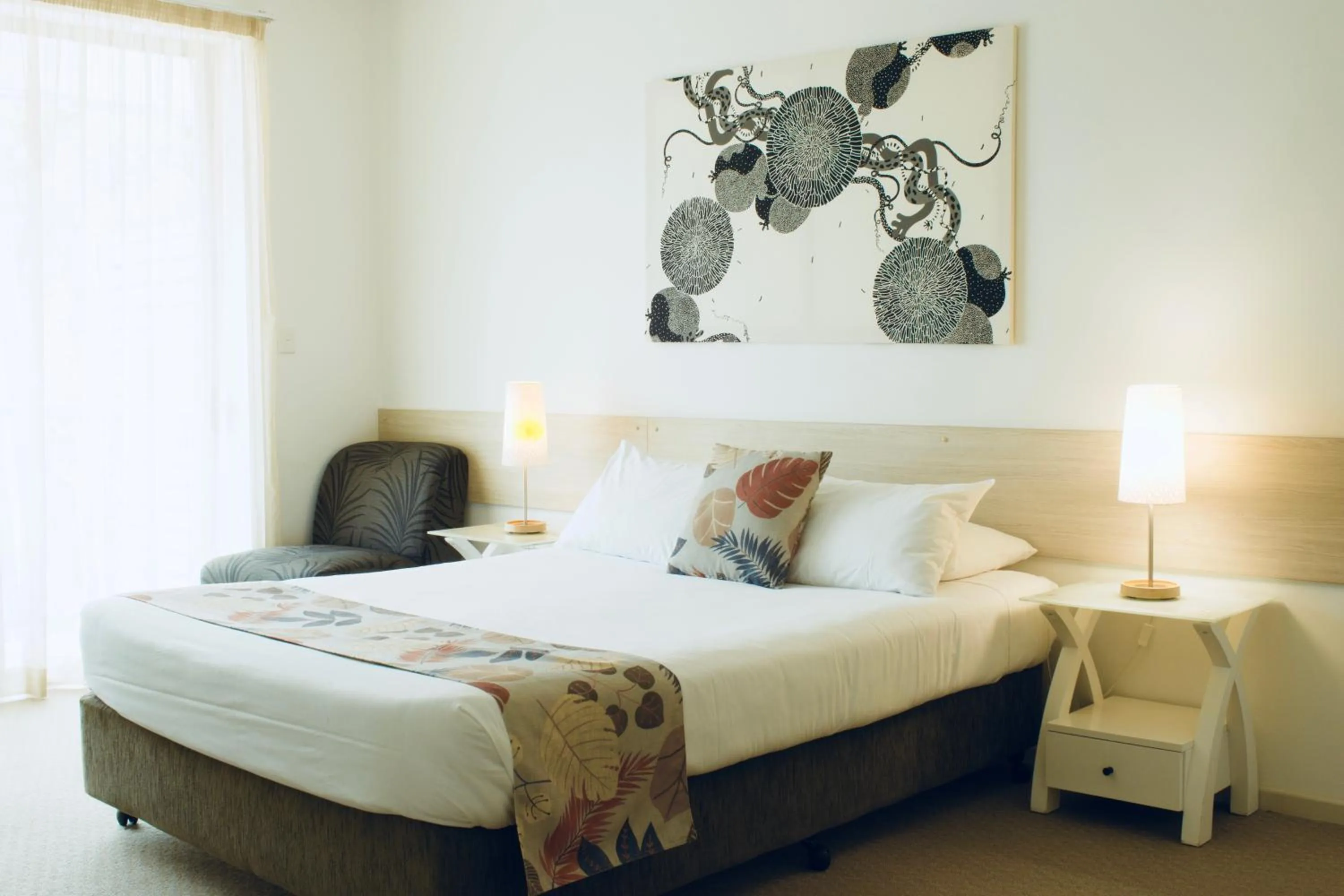 Bed in The Coast Motel