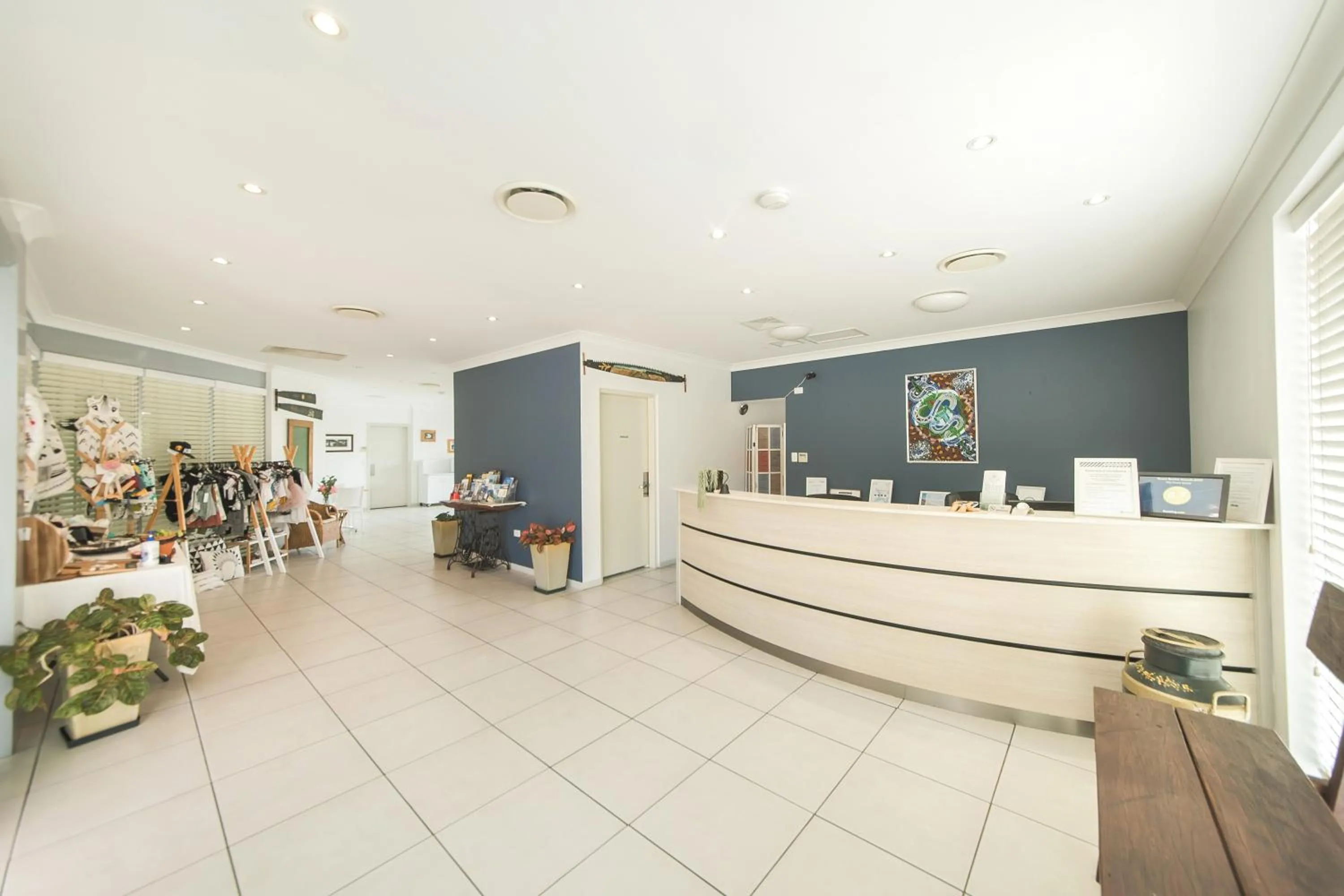 Lobby or reception in The Coast Motel