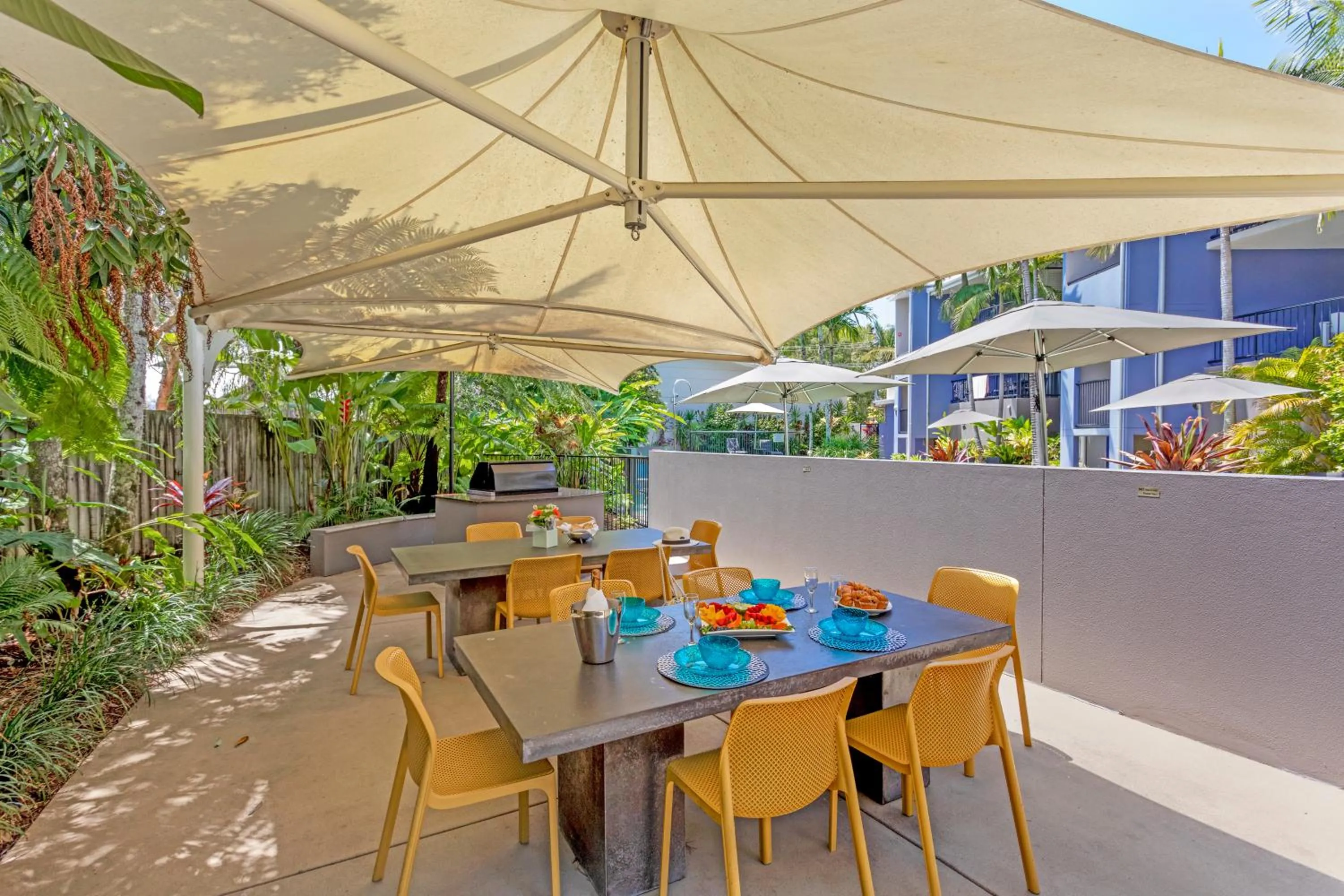 BBQ facilities in Verano Resort Noosa