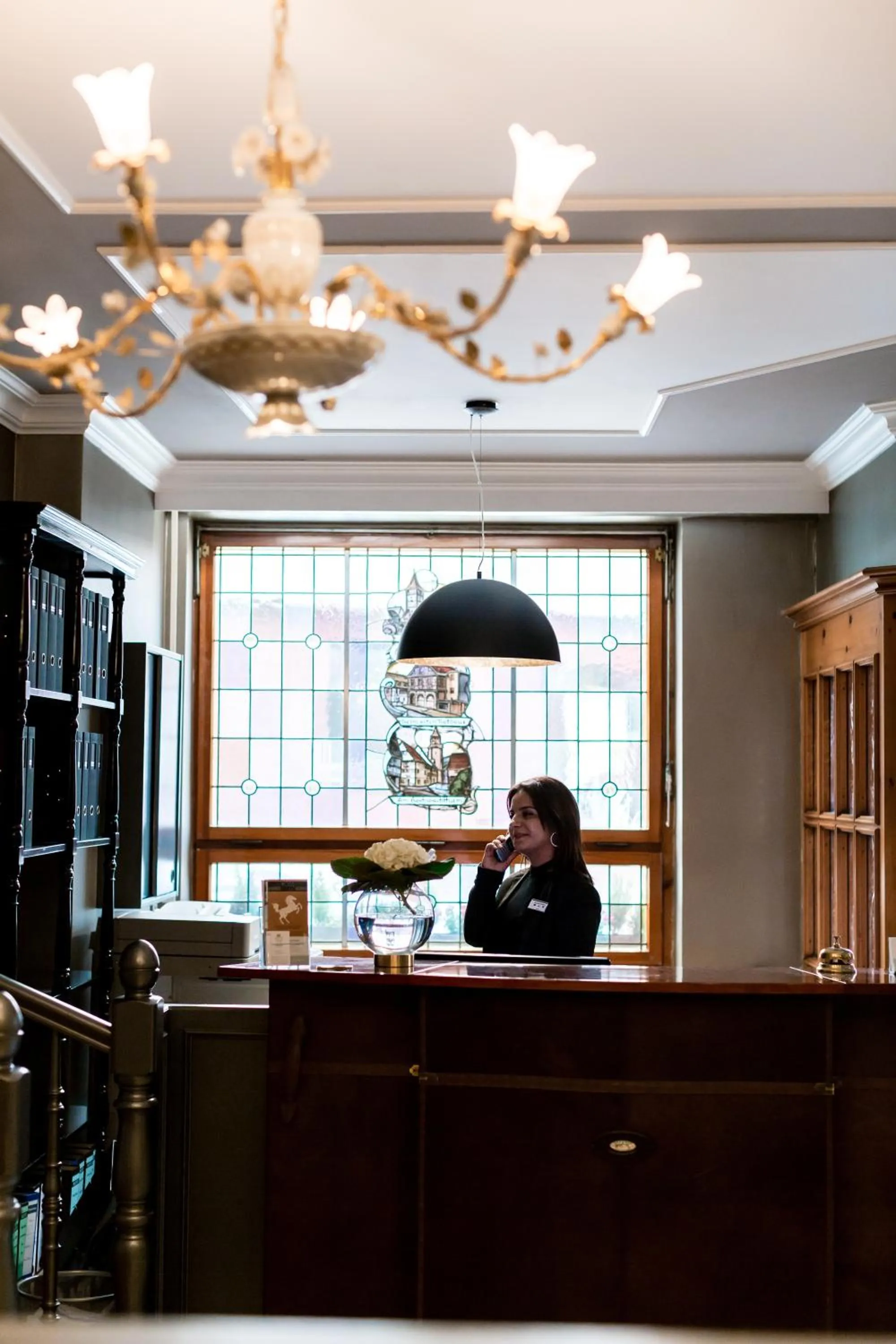 Lobby or reception in Hotel Adler