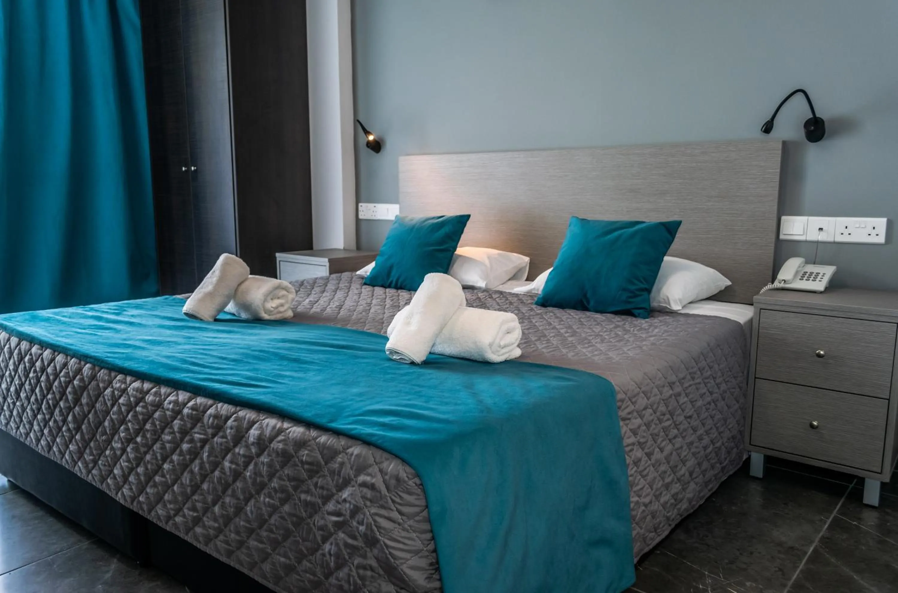 Bed in A Maos Hotel Apartments