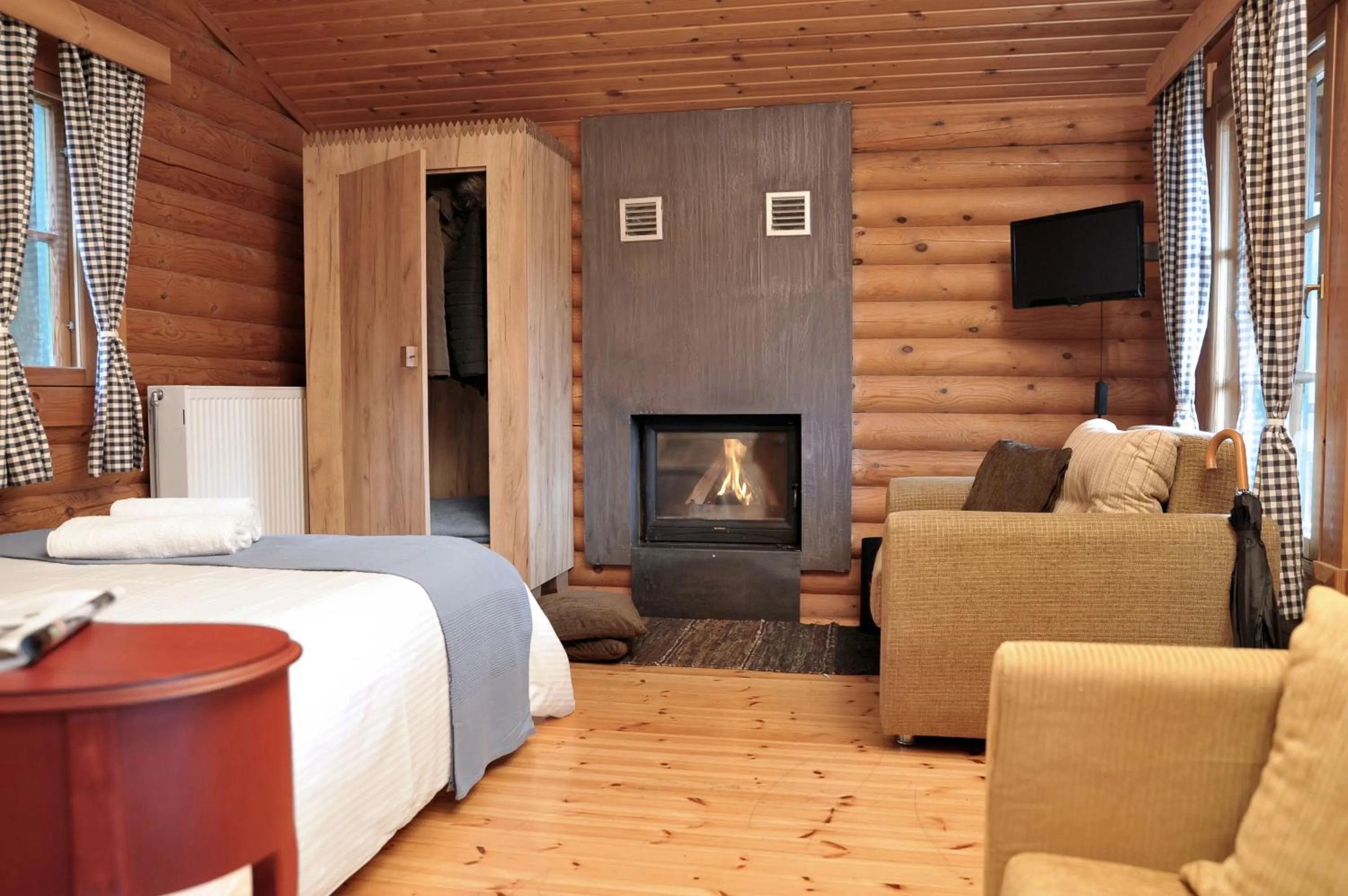 Bed in Xenios Chalet