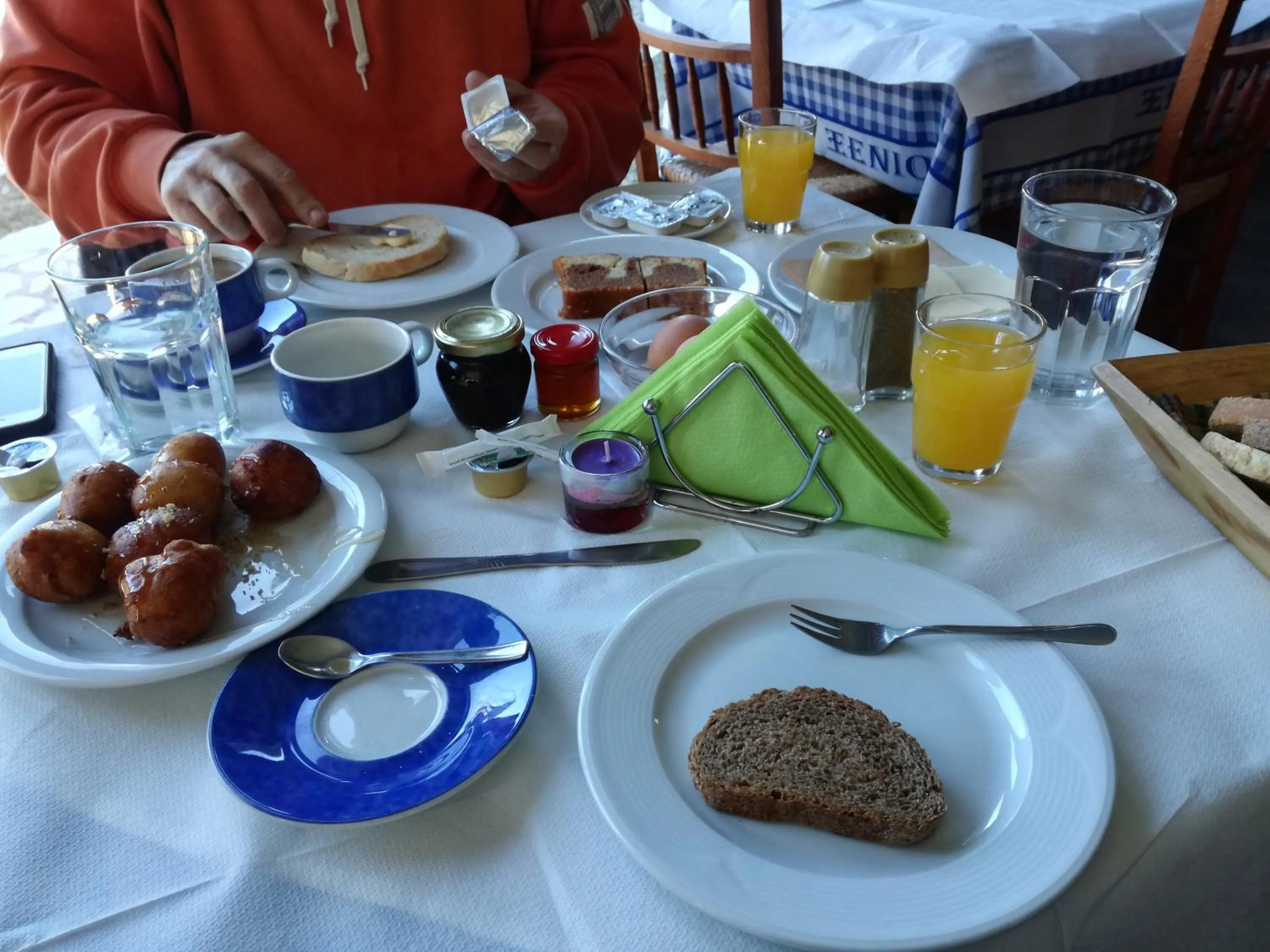Continental breakfast in Xenios Chalet