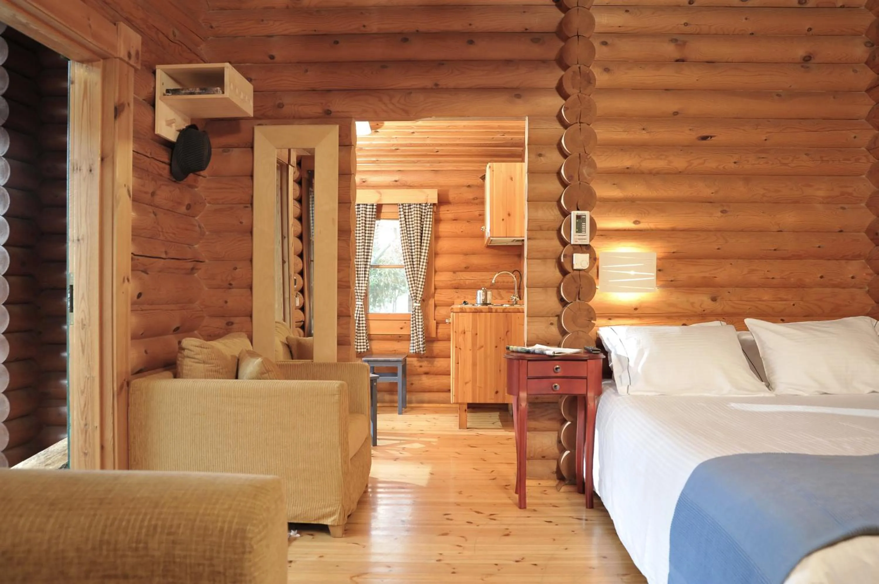Bed in Xenios Chalet