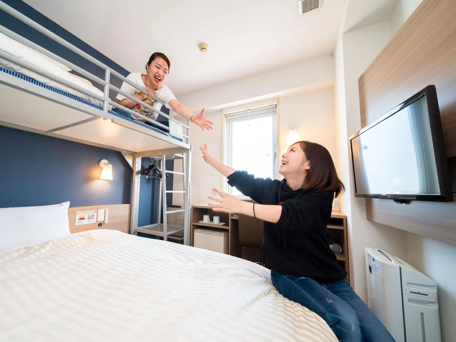 Bed in Super Hotel Hachinohe Tennen Onsen