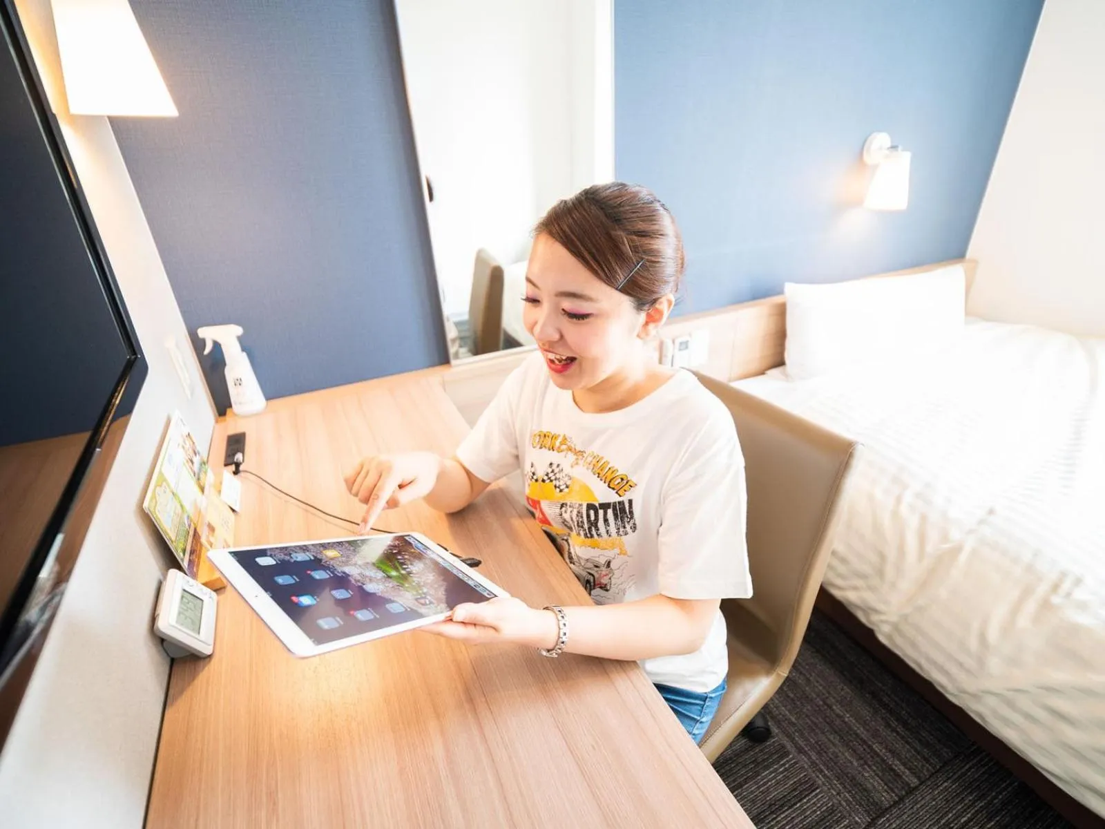 Bed in Super Hotel Hachinohe Tennen Onsen