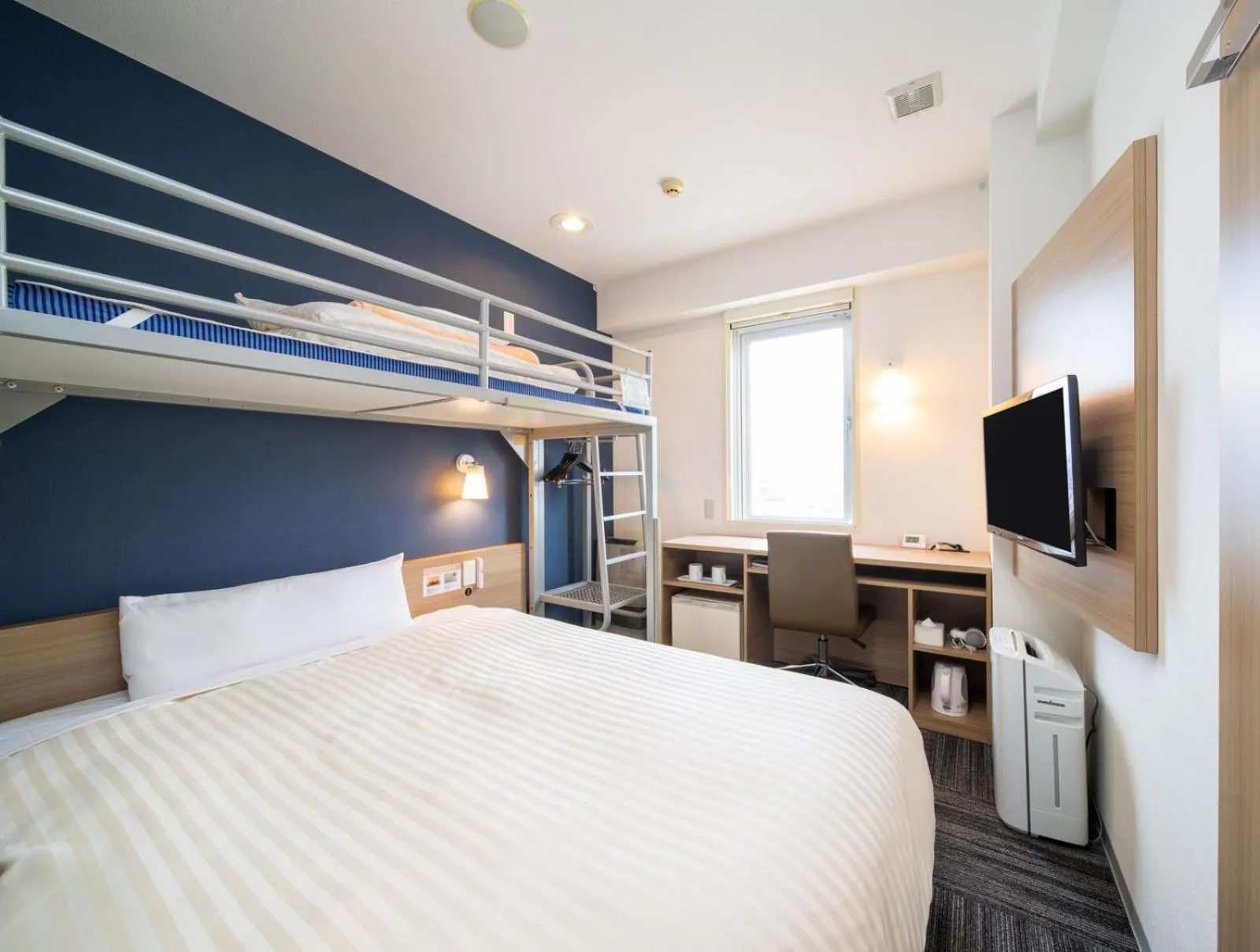 Bed in Super Hotel Hachinohe Tennen Onsen