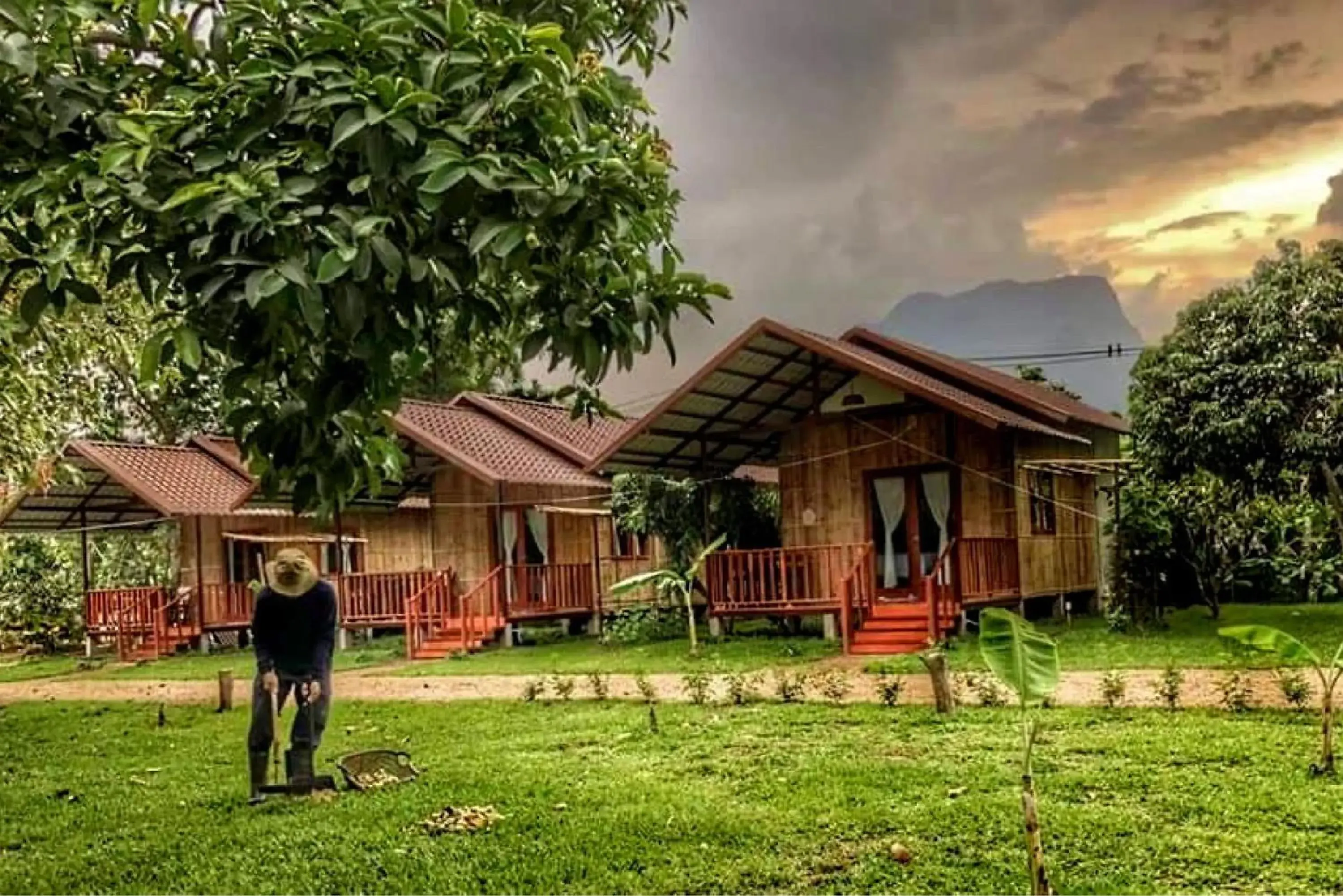 Twin Room with Garden View in Chiang Dao Reset Twin Room with Garden View in Chiang Dao Reset