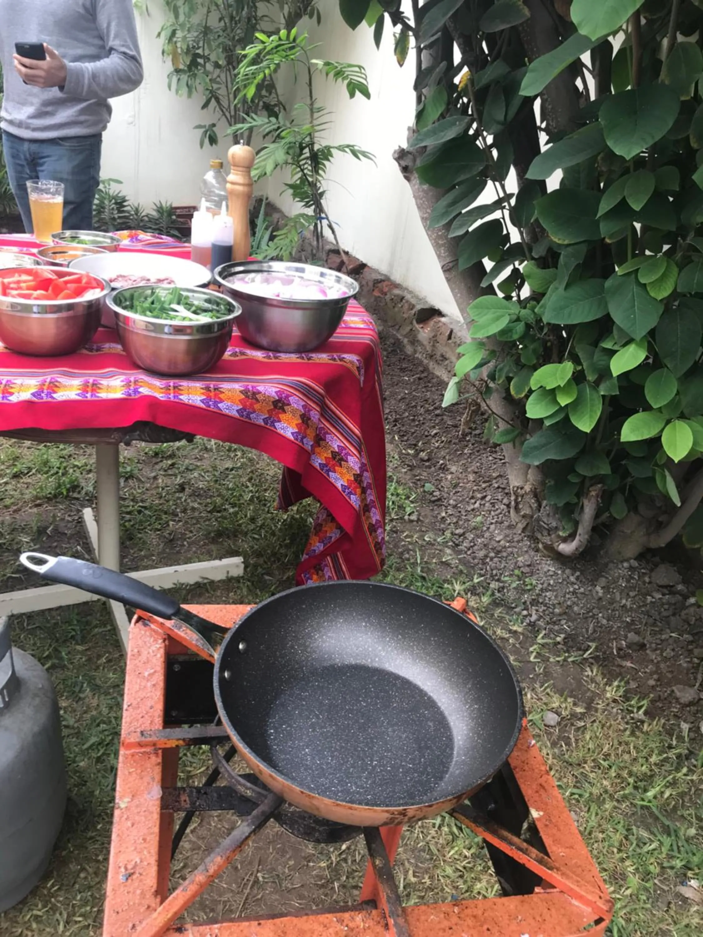 BBQ facilities in Uli´s house