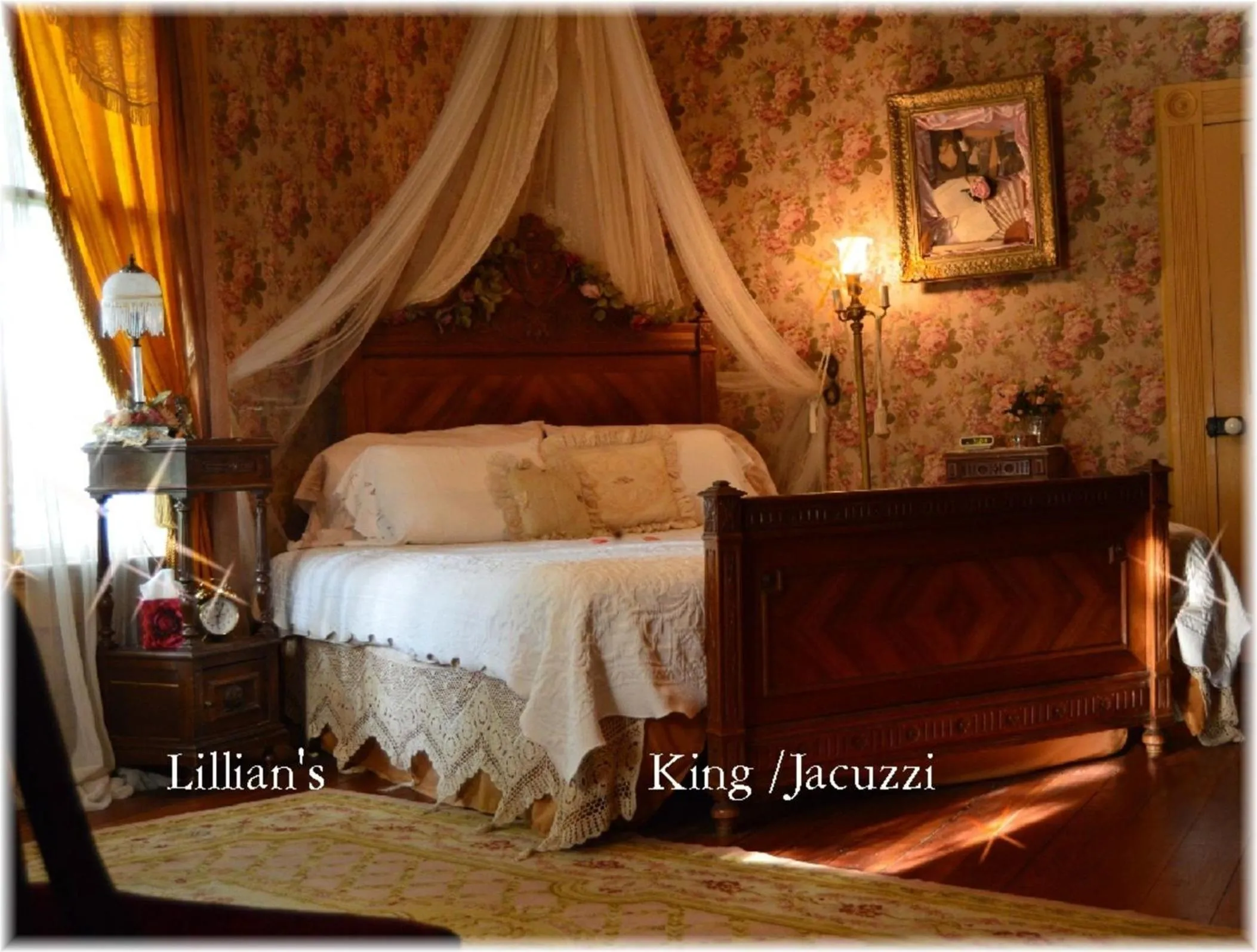 Bed in Carleton House Bed and Breakfast