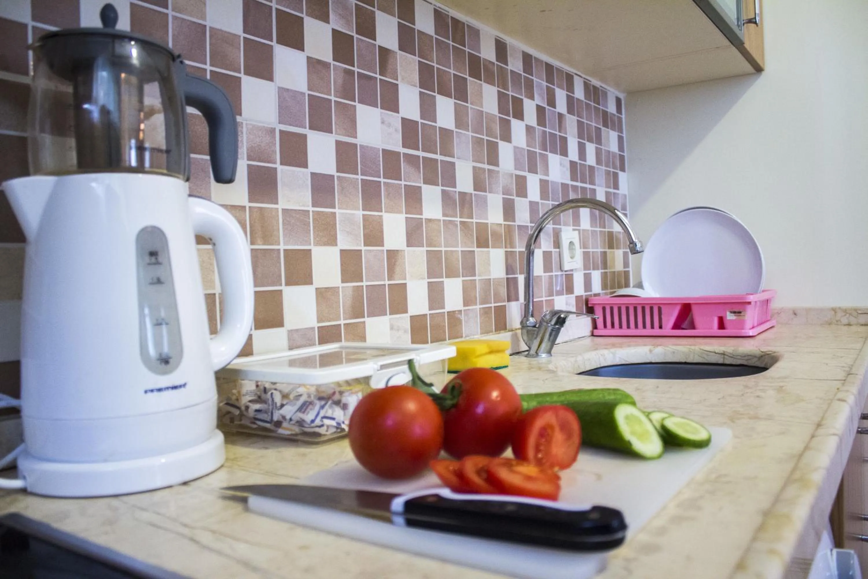 Kitchen or kitchenette in Feyza Apart