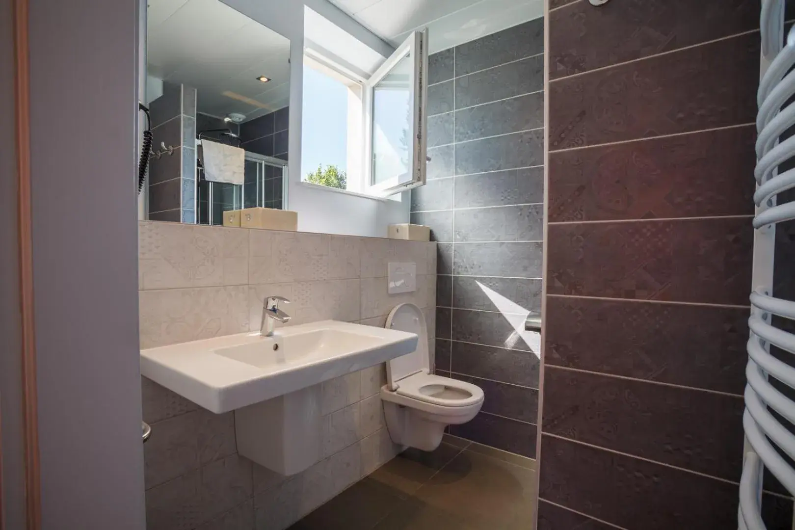 Standard Single Room with Shower - single occupancy in Hôtel Restaurant Kuentz Standard Single Room with Shower - single occupancy in Hôtel Restaurant Kuentz