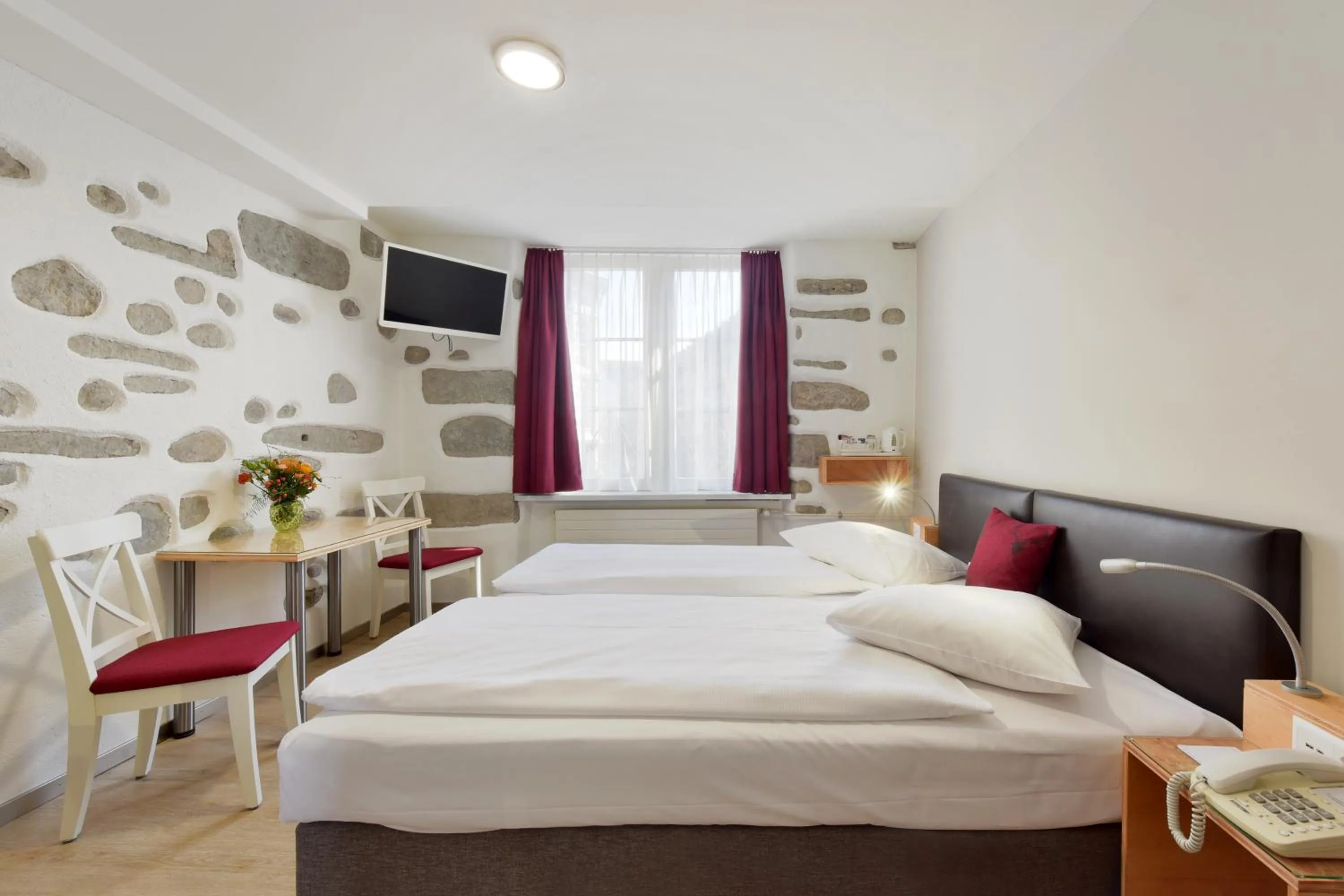 Photo of the whole room, Bed in Hotel Hirschen