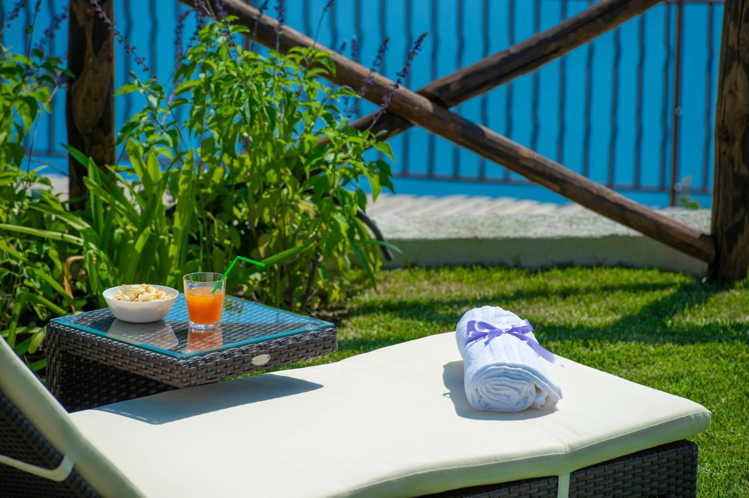 sunbed in Villa Paradise Resort