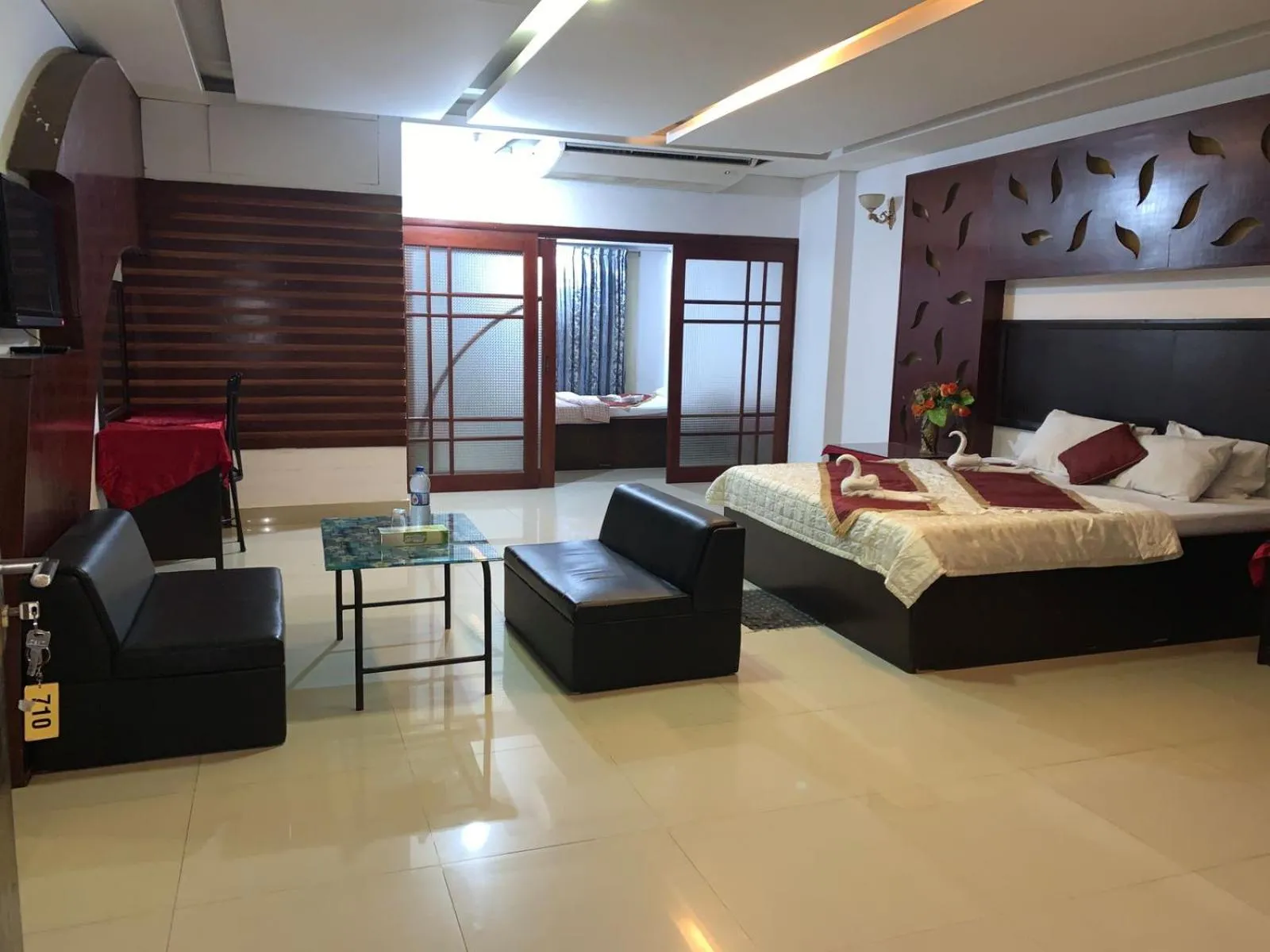 Bed in Hotel Rose Garden