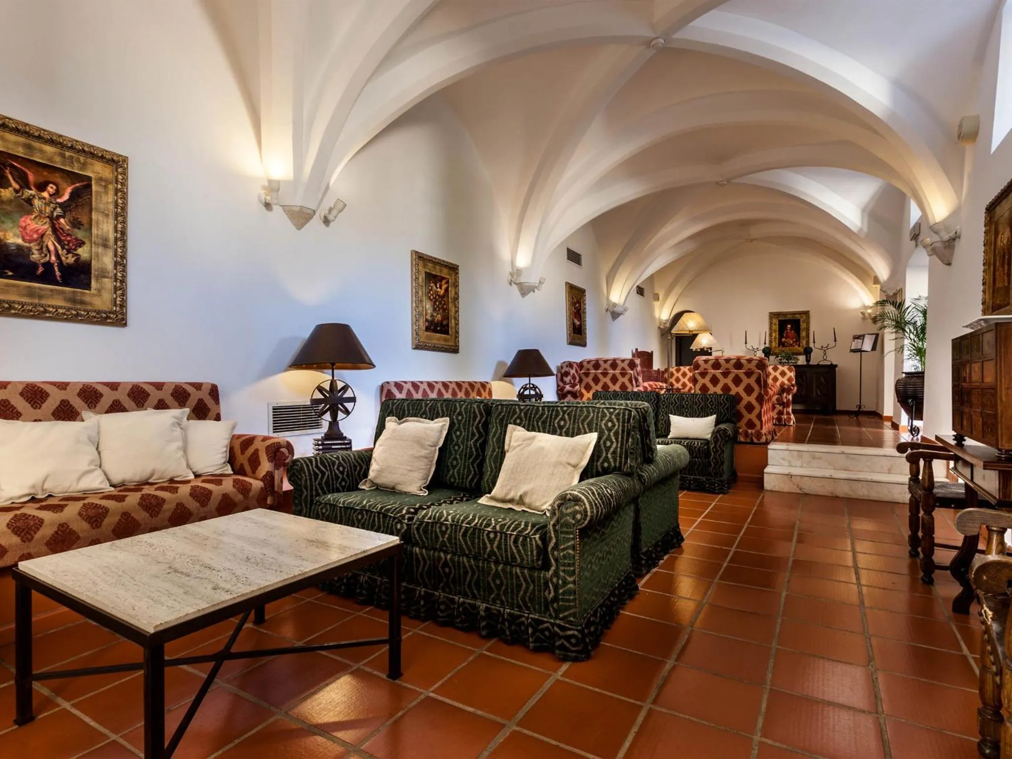 Living room in Pousada Castelo de Alvito