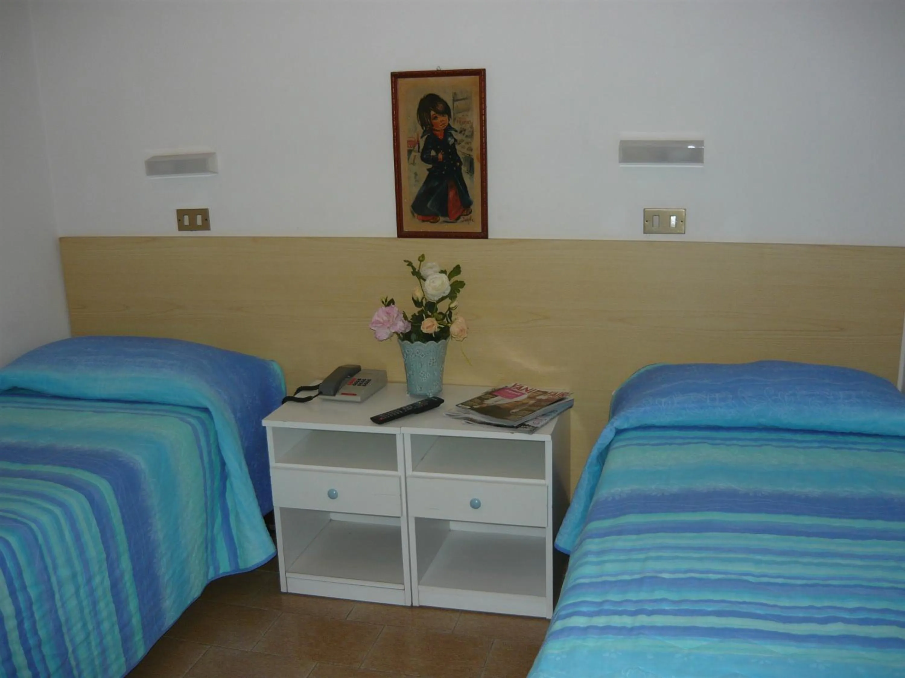 Bed in Hotel Acquazzurra