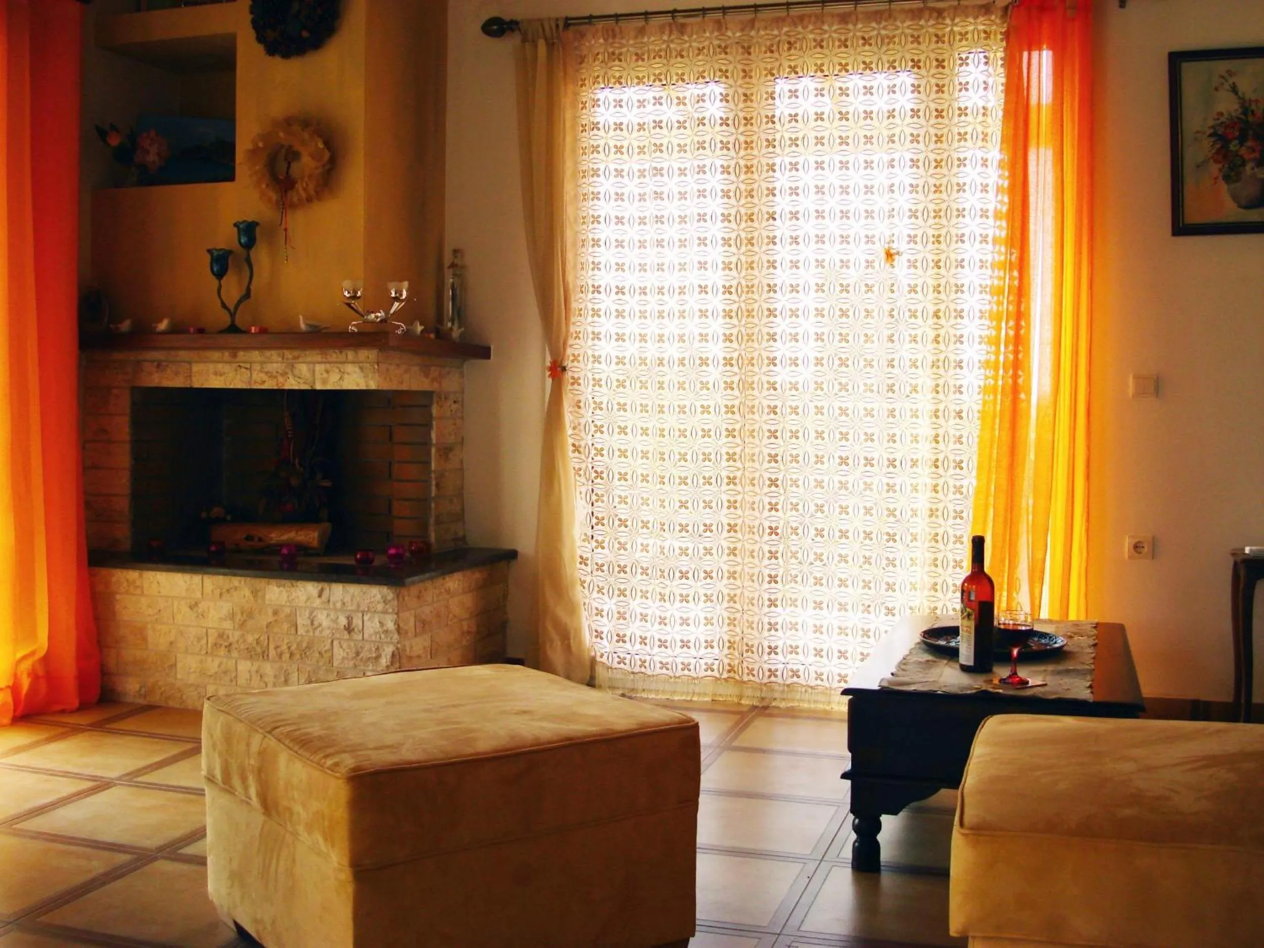 Living room in Villa Grecia