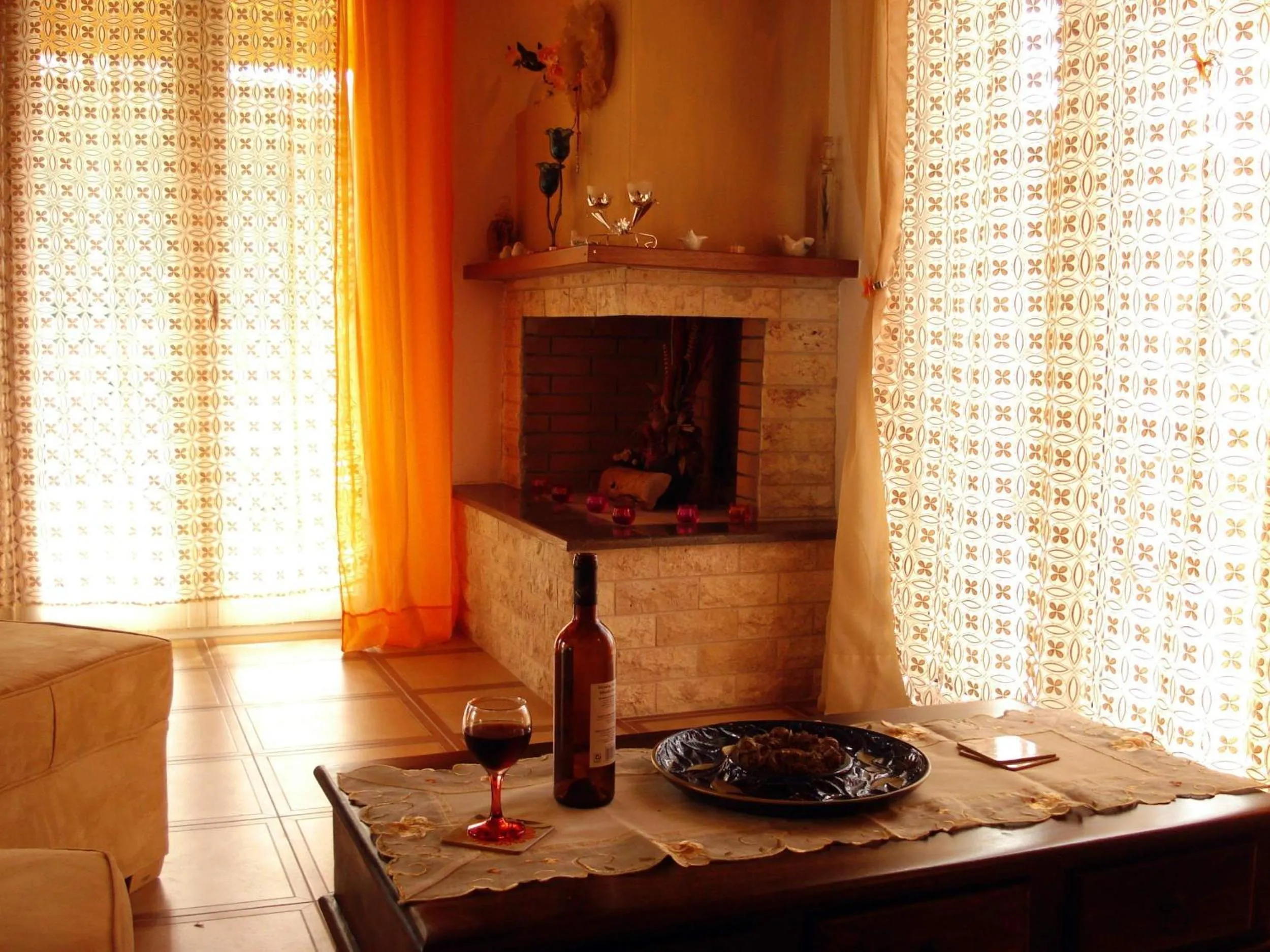 Seating area in Villa Grecia