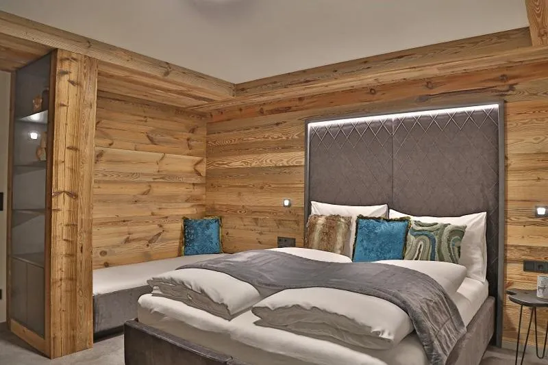 Bed in Sieglhub Chalets - Appartements - Hotel