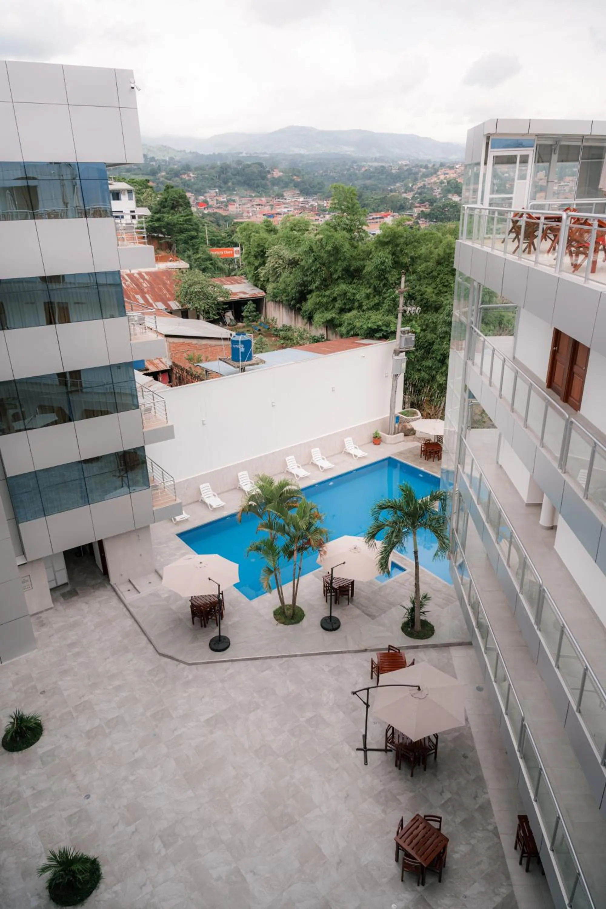 Pool view in Rio Cumbaza Hotel