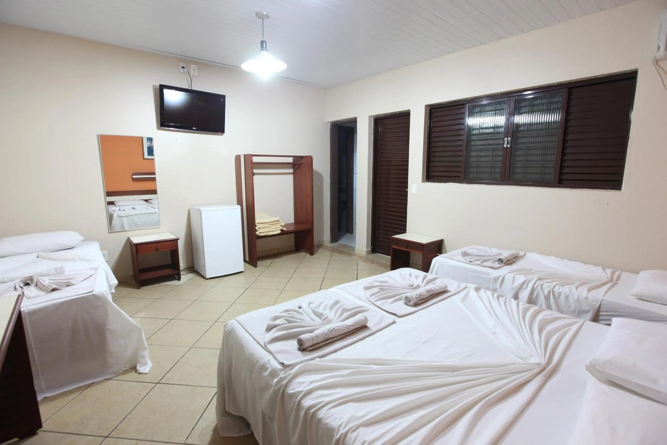 Bed in Hotel Mato Grosso Águas Quentes