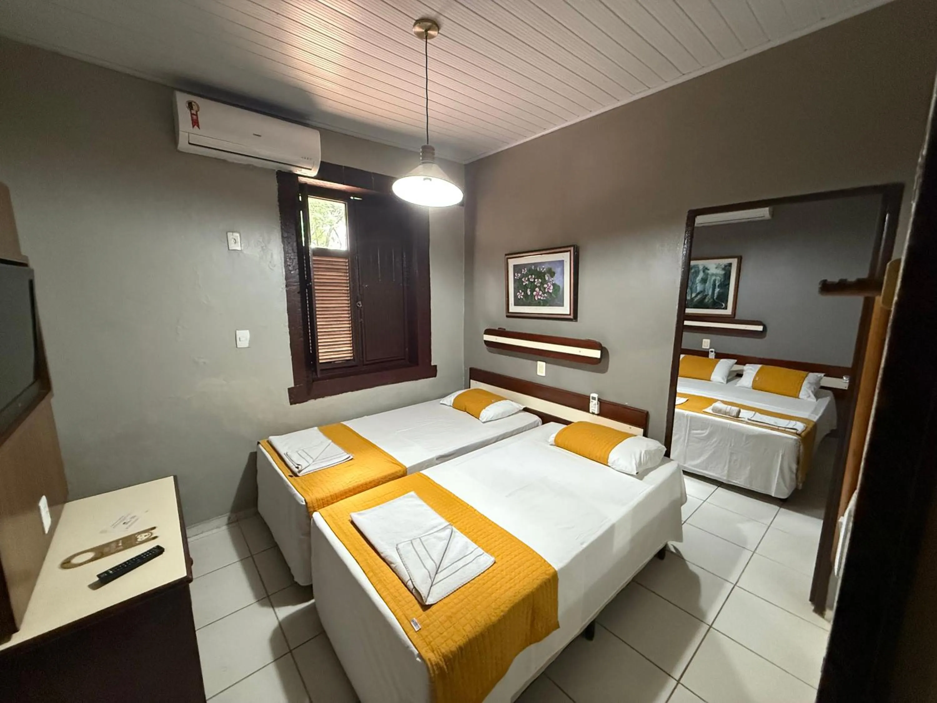 Bed in Hotel Mato Grosso Águas Quentes