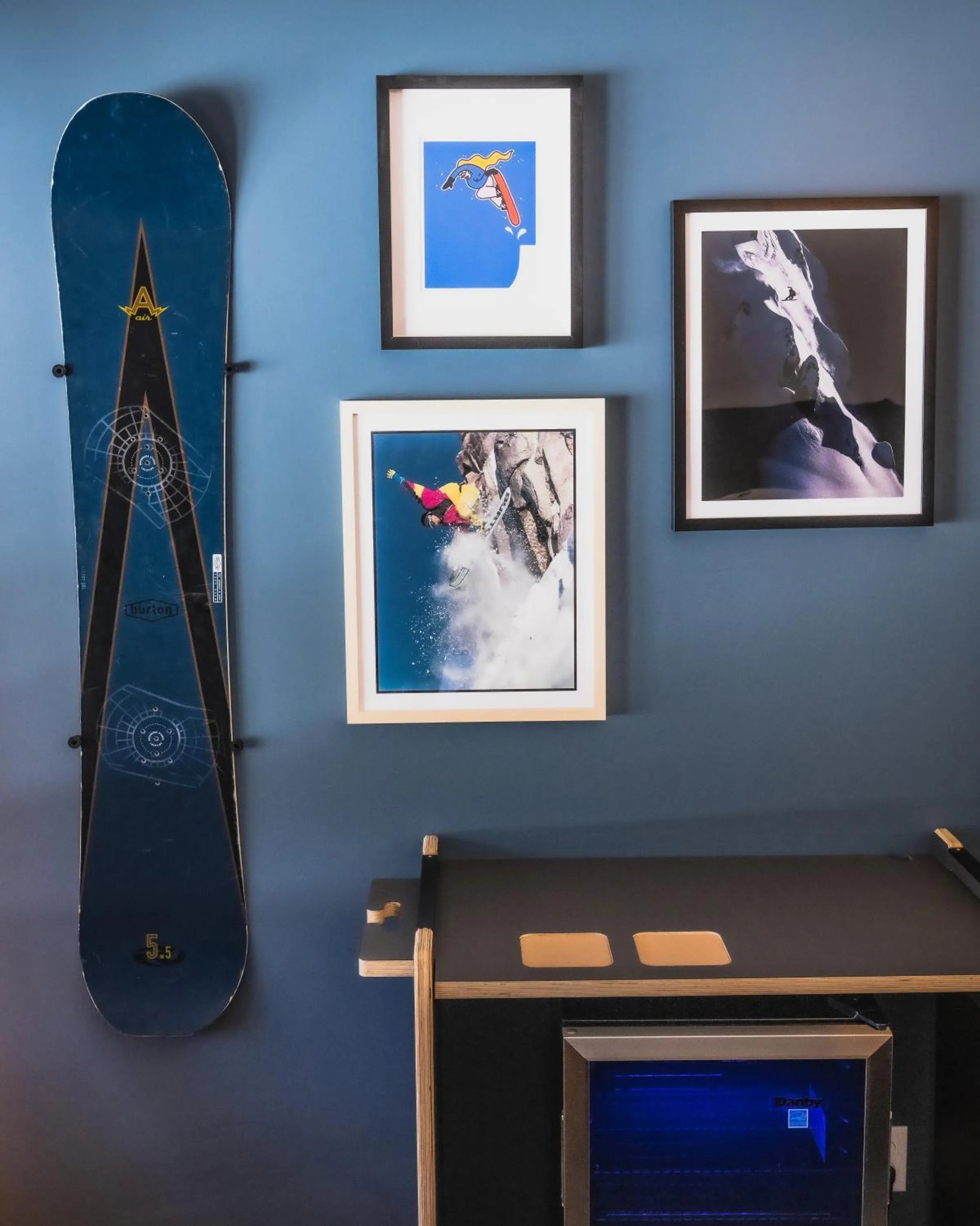 Decorative detail in evo Hotel Tahoe City