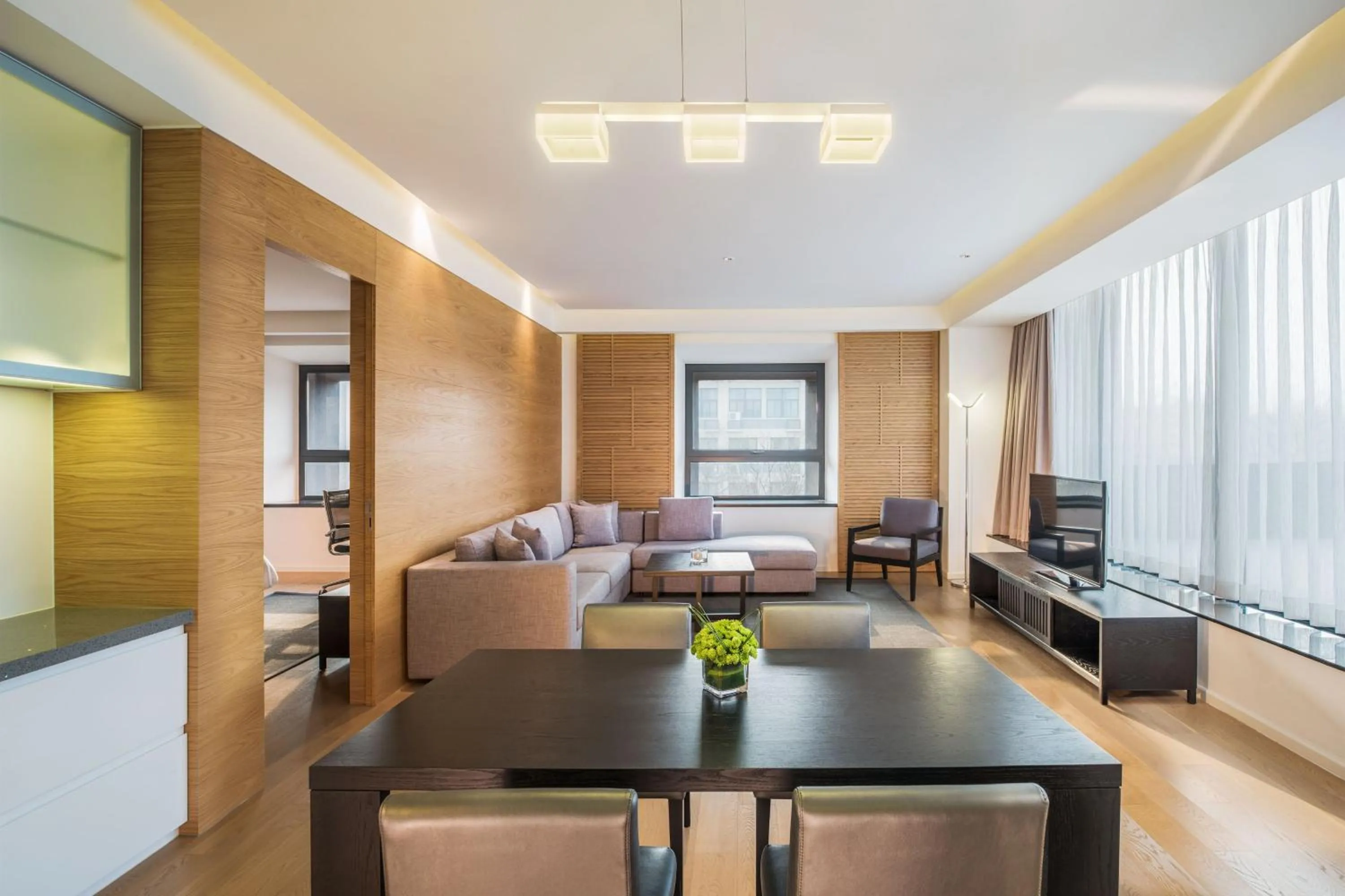 Living room, Bed in The Westin Xi'an - Enjoy 2 Free bottles of beer