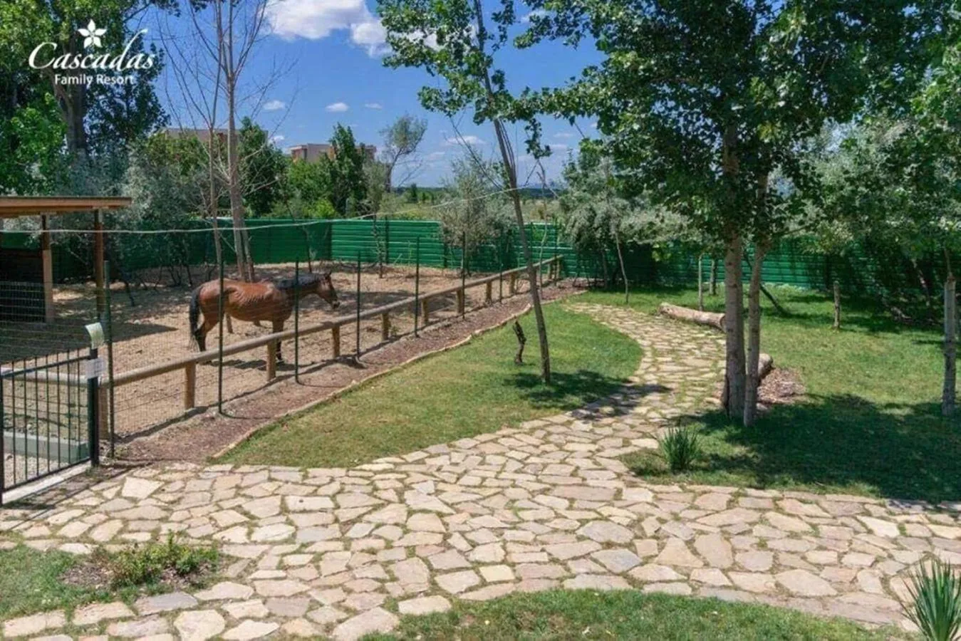 Garden in Cascadas Family Resort