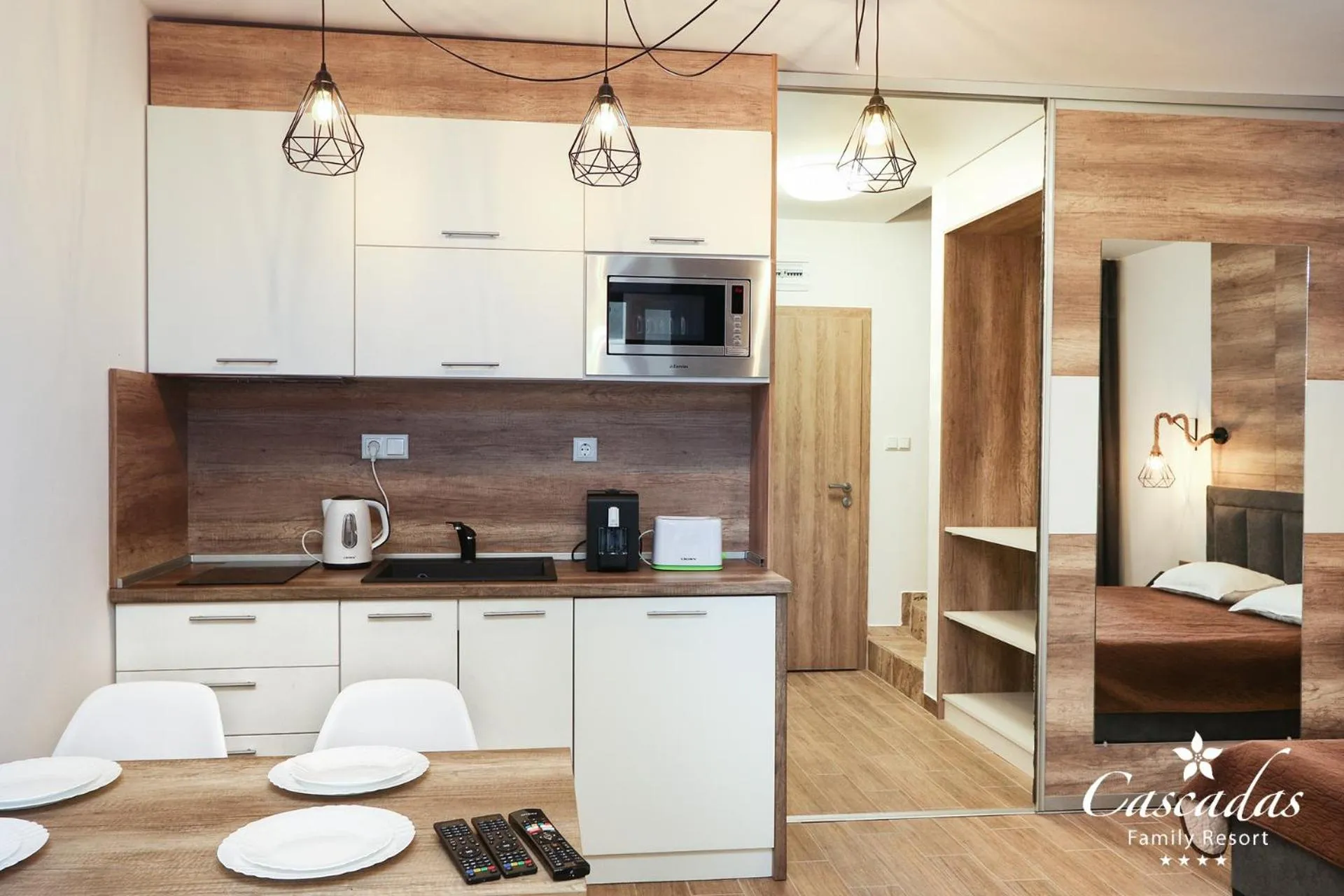 Kitchen or kitchenette in Cascadas Family Resort