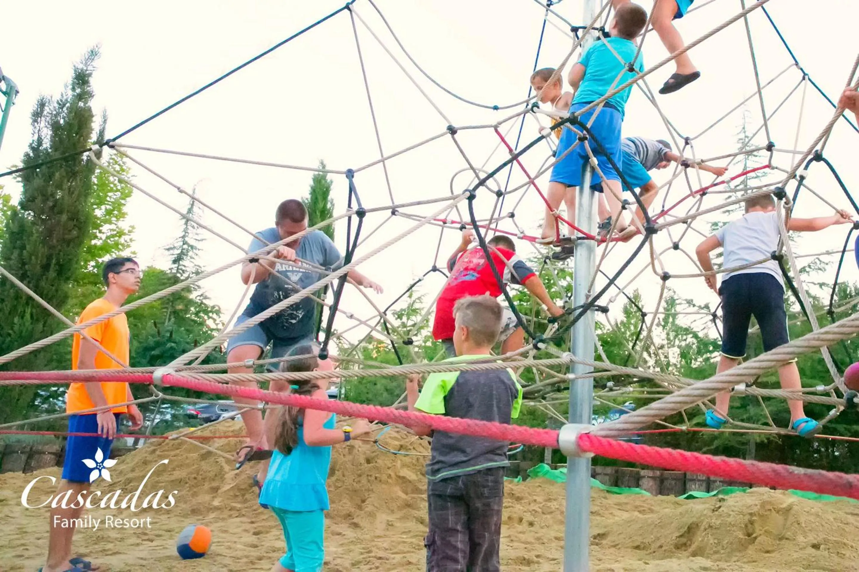 Children play ground in Cascadas Family Resort