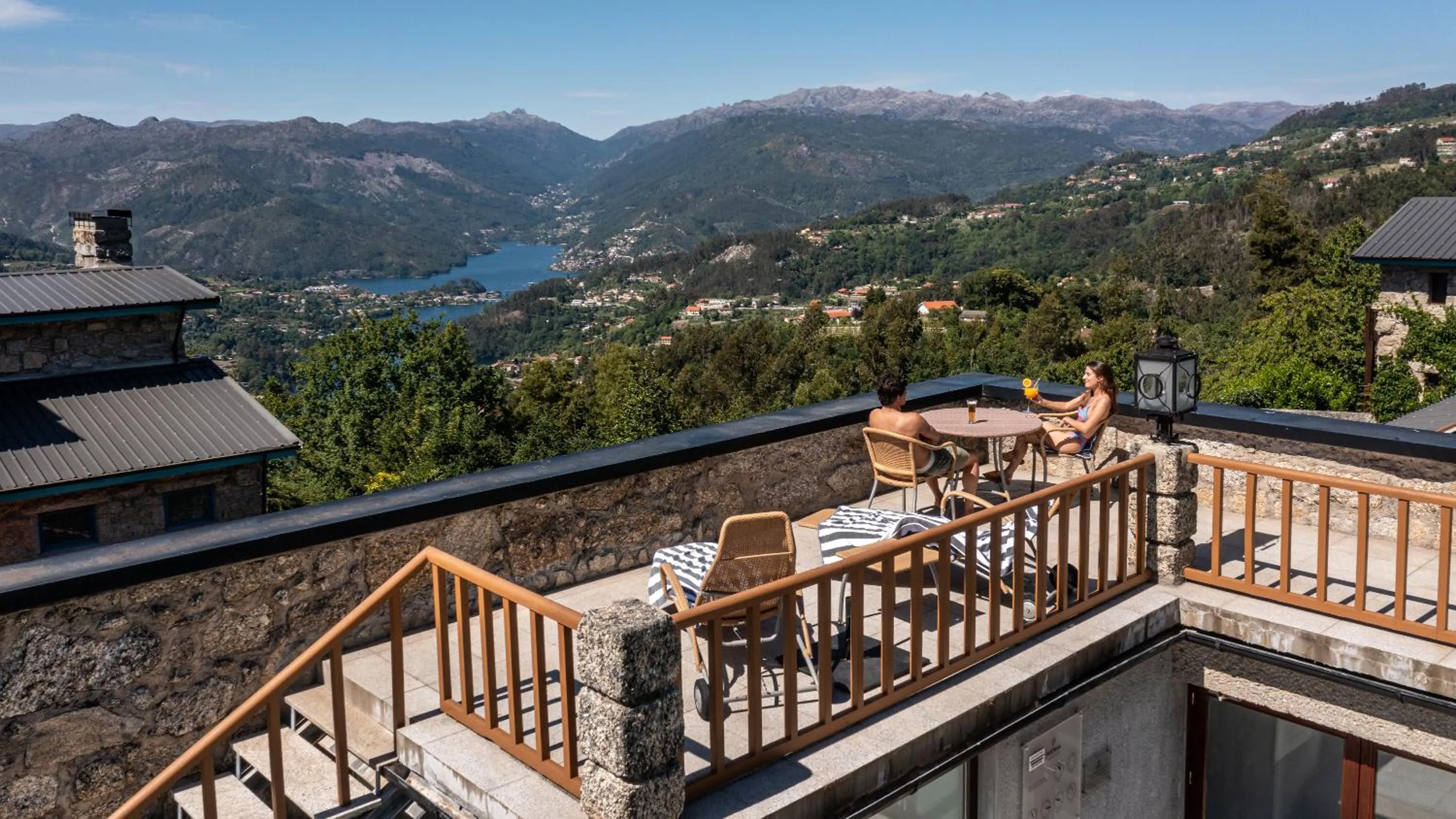 Balcony/Terrace in Pousada Geres-Caniçada