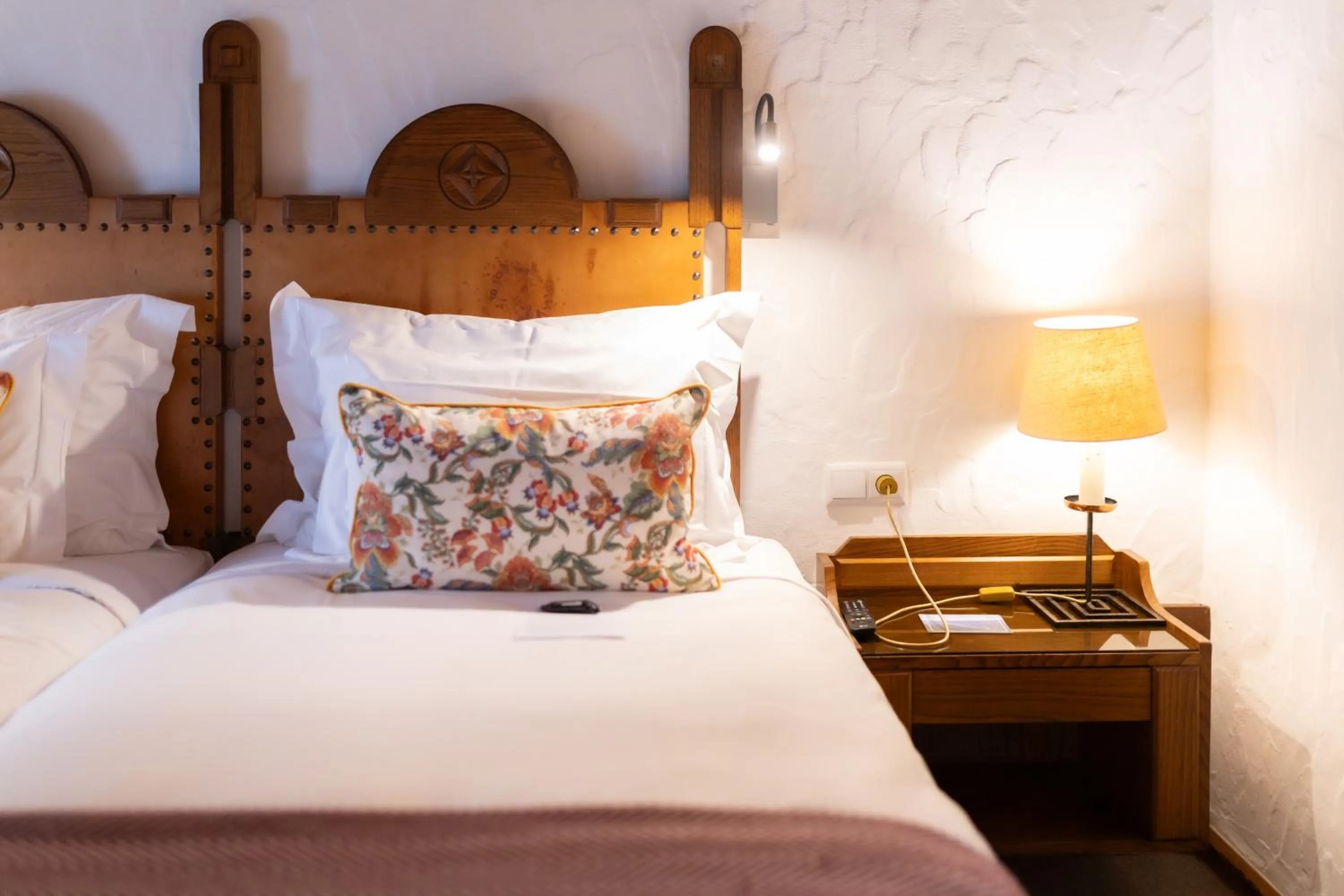 Bed in Pousada Geres-Caniçada