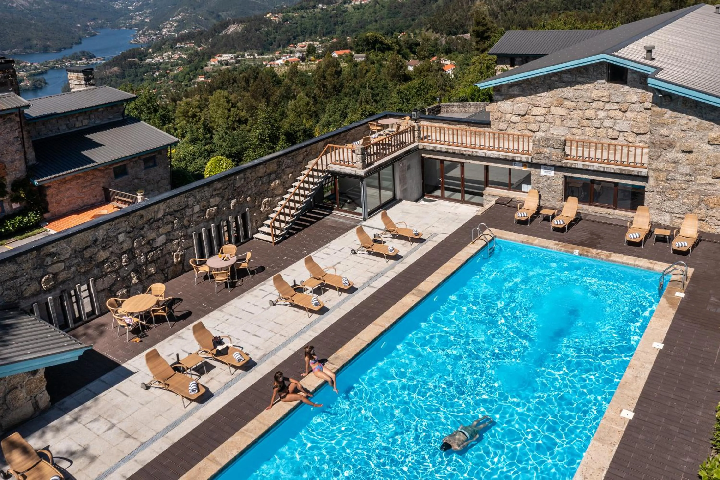 Swimming pool in Pousada Geres-Caniçada