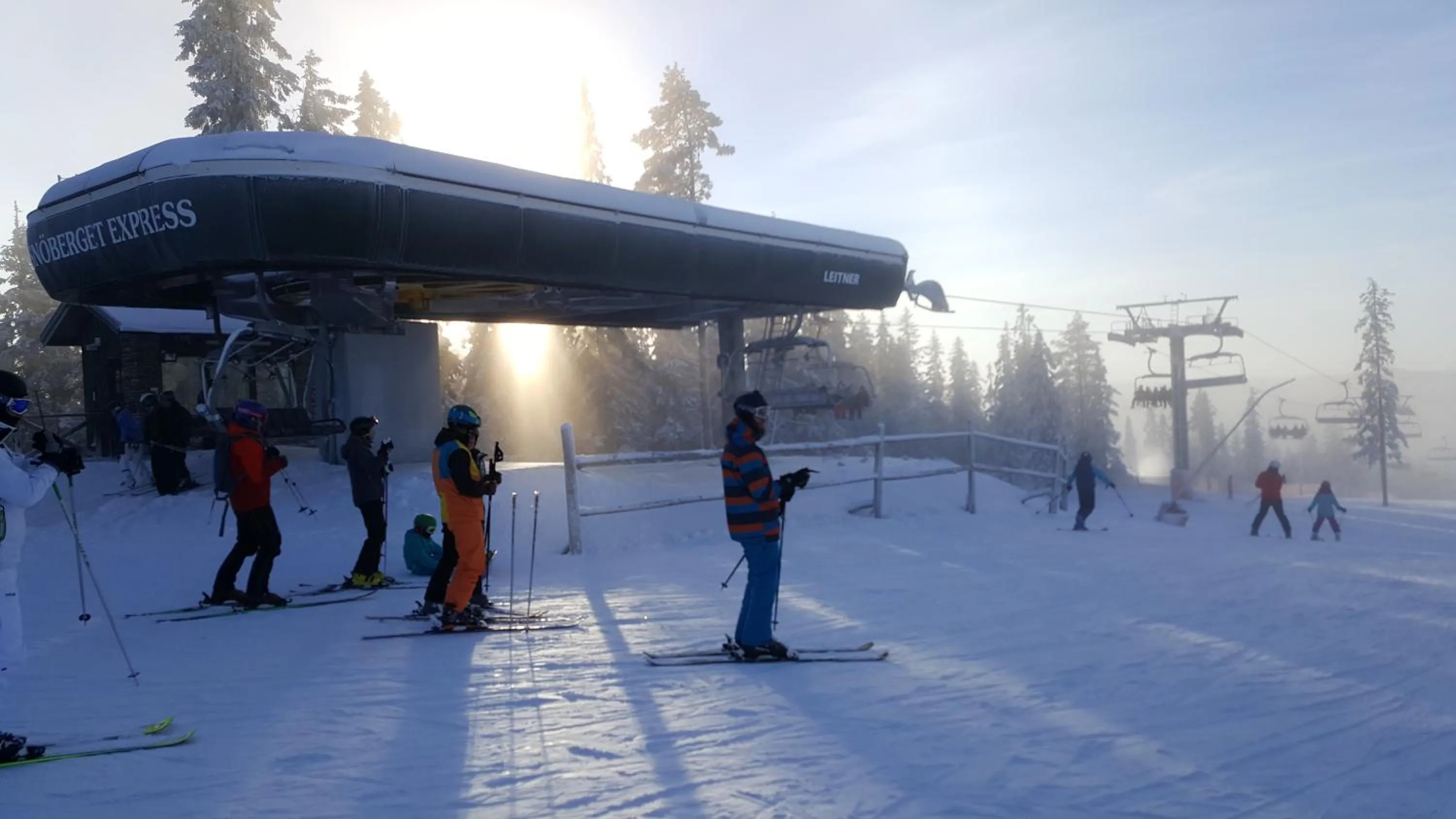 Skiing in IGMA Lodge