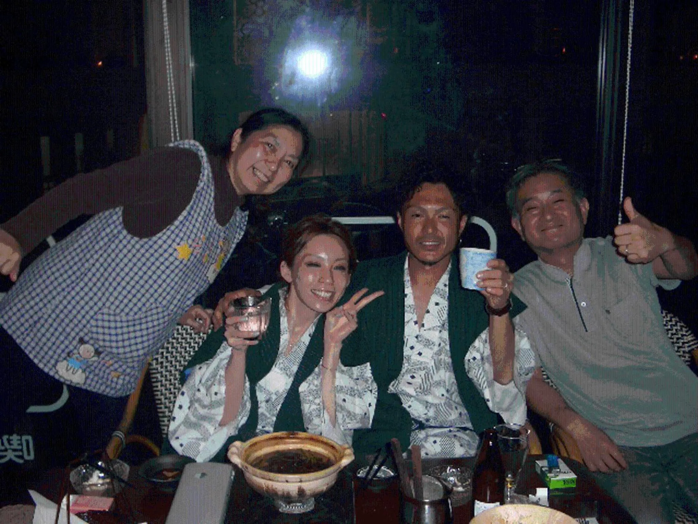 People in Family Ryokan Kawakyu with Showa Retro, private hot spring