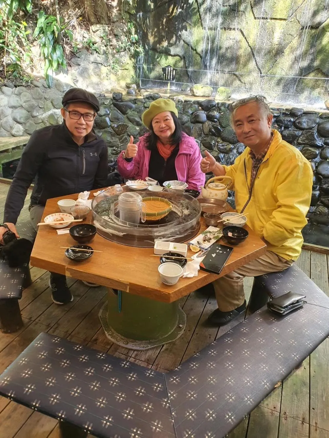 People in Family Ryokan Kawakyu with Showa Retro, private hot spring
