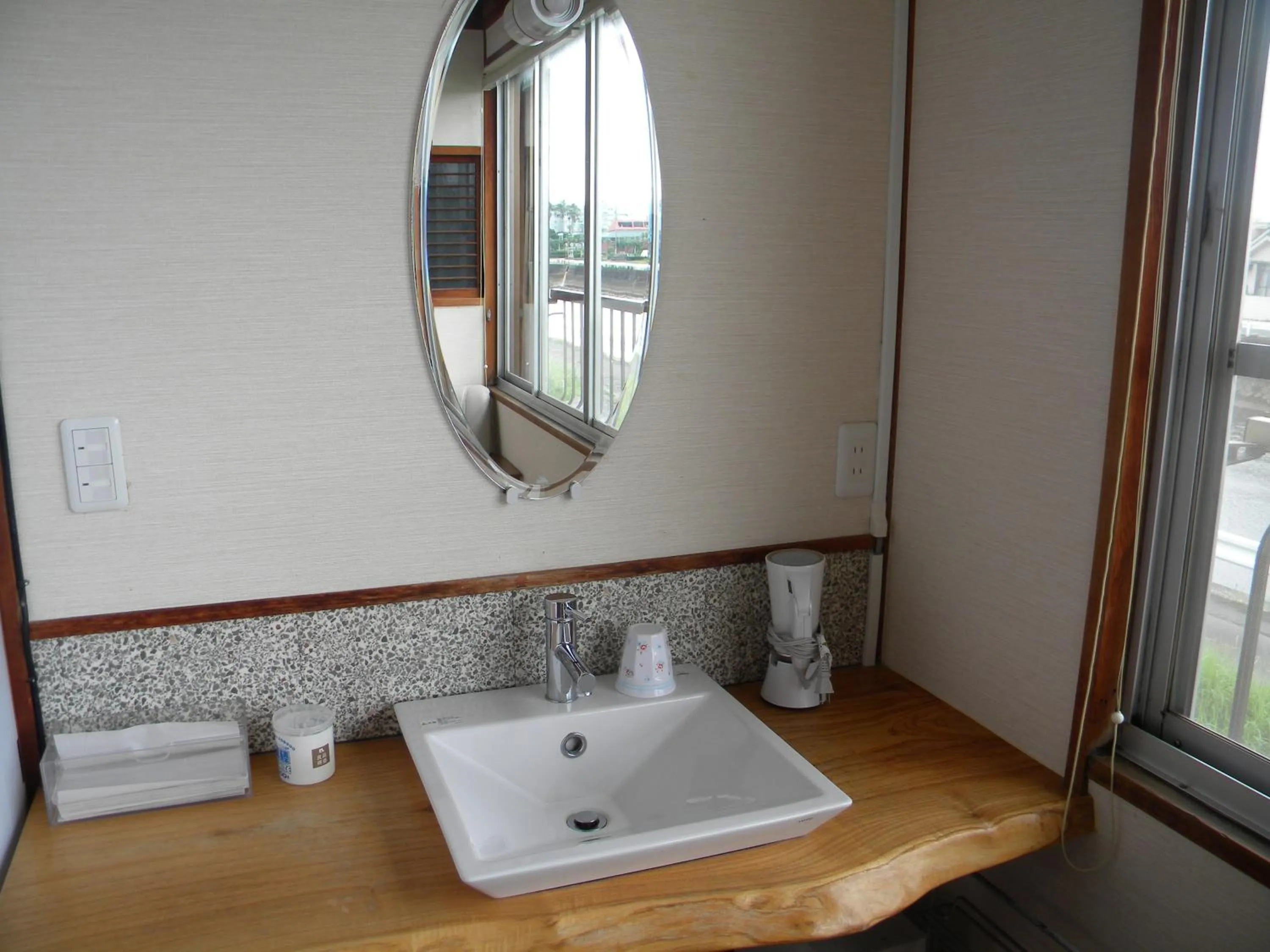 Decorative detail in Family Ryokan Kawakyu with Showa Retro, private hot spring