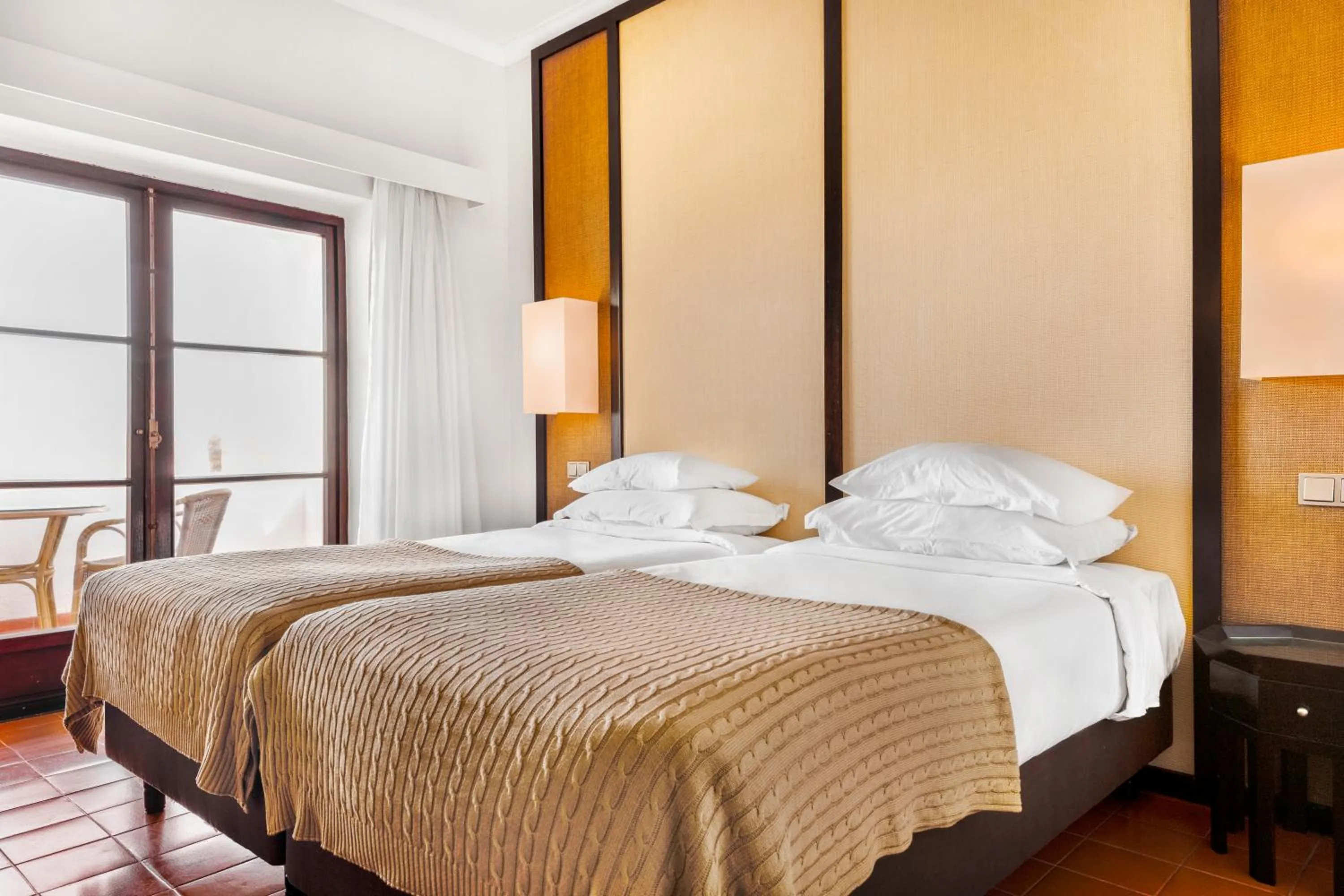 Bed in Pousada Forte da Horta