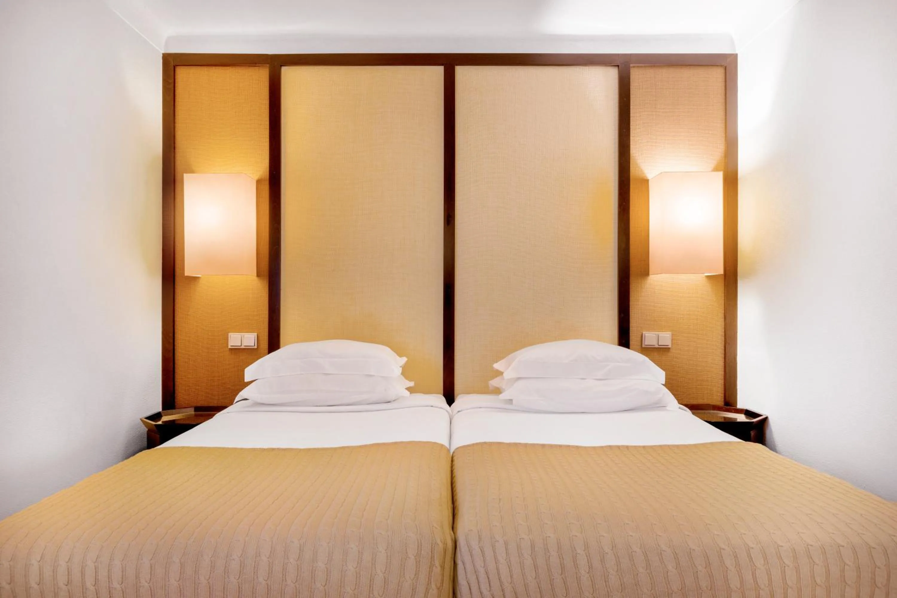 Bed in Pousada Forte da Horta