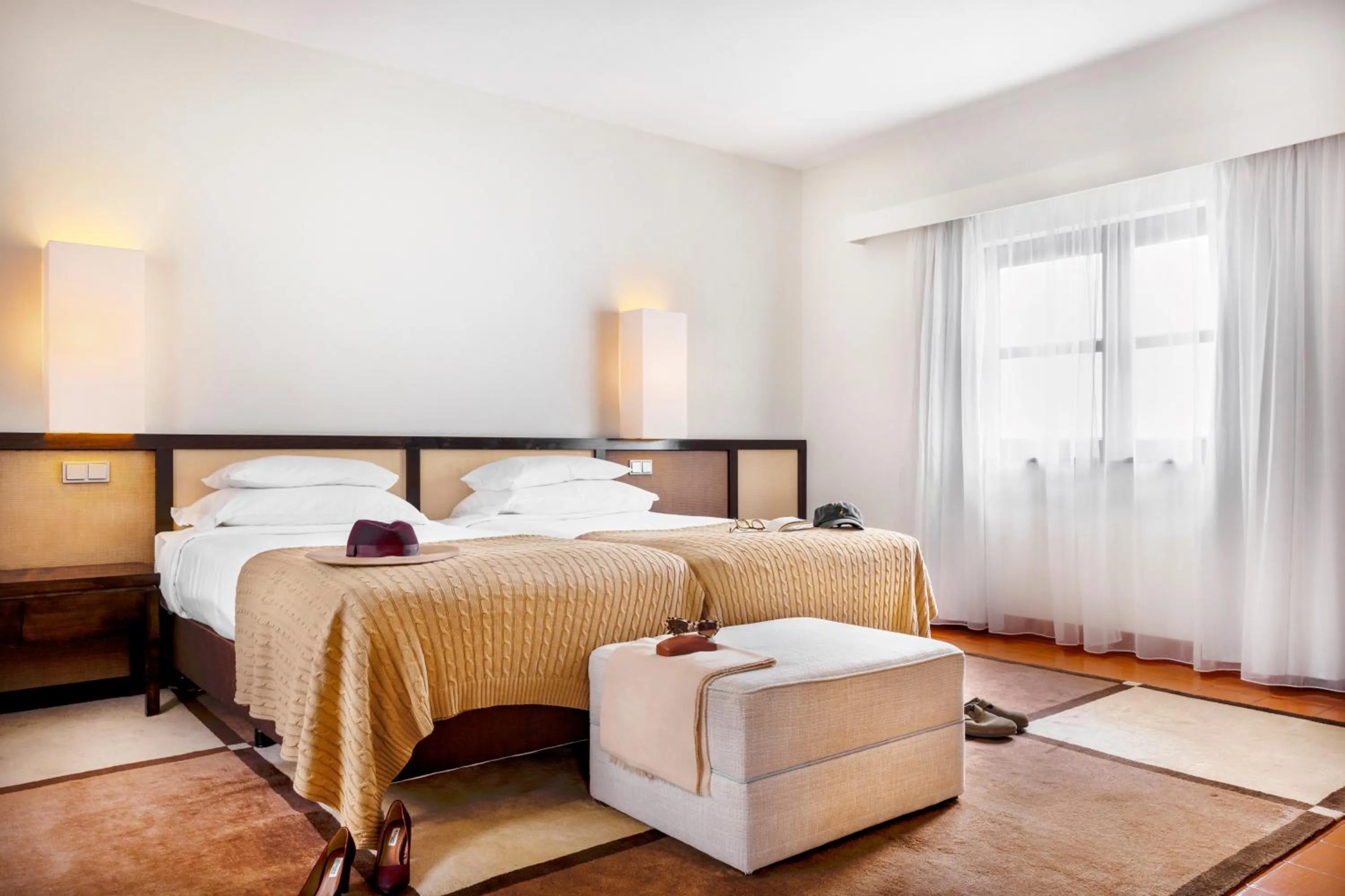 Bed in Pousada Forte da Horta