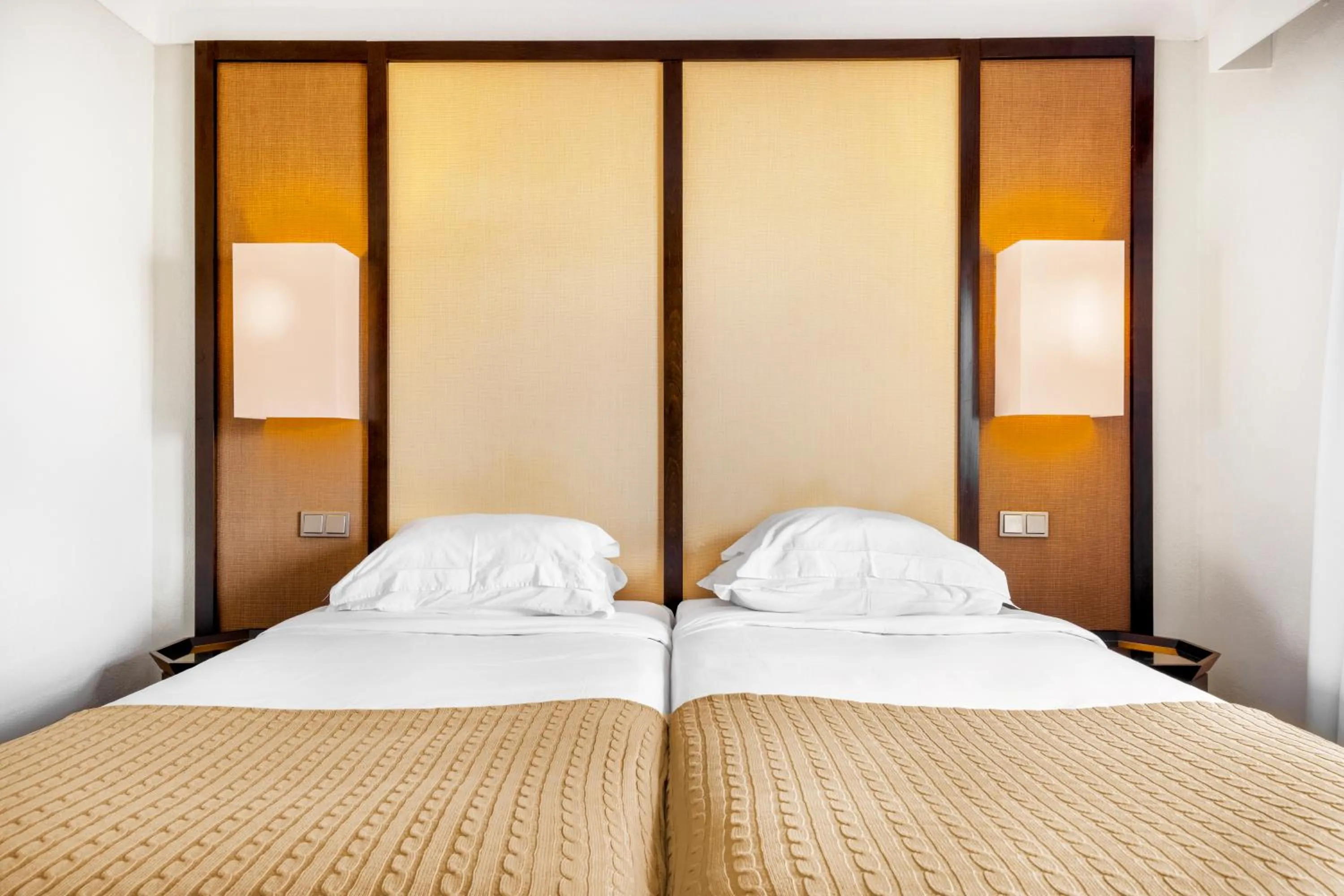 Bed in Pousada Forte da Horta