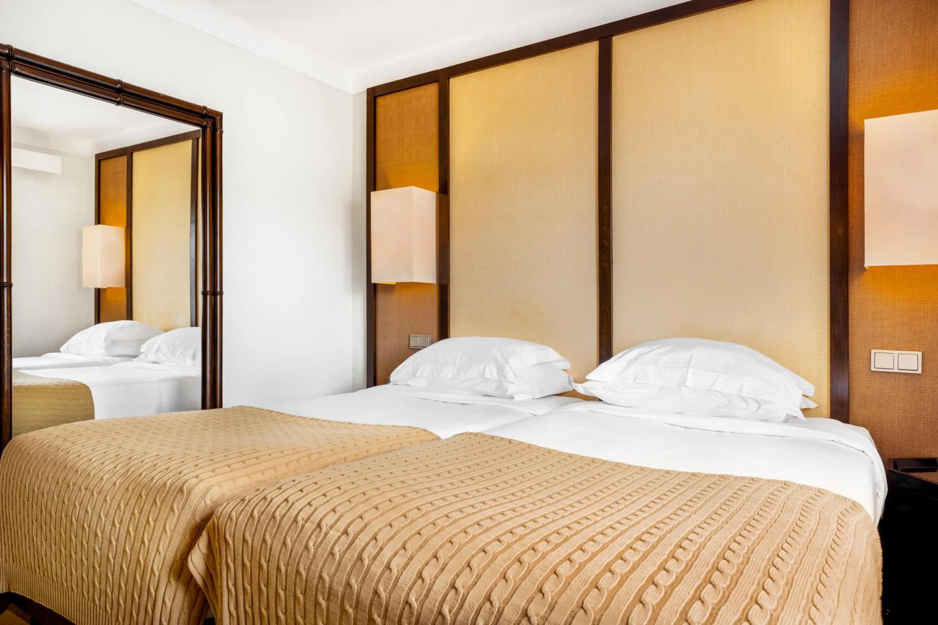 Bed in Pousada Forte da Horta