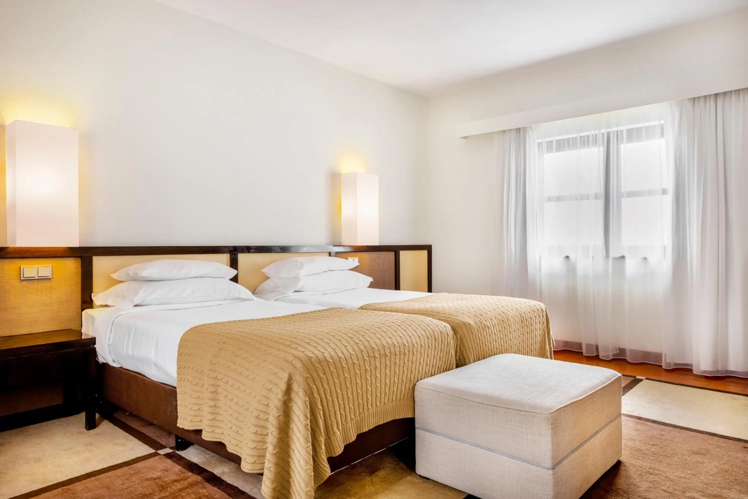 Bed in Pousada Forte da Horta