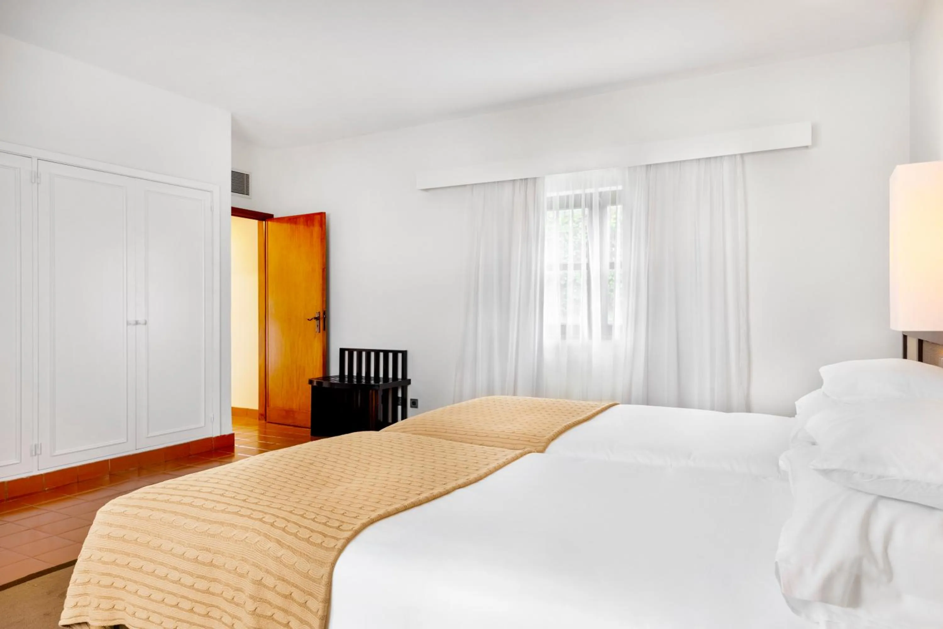 Bed in Pousada Forte da Horta